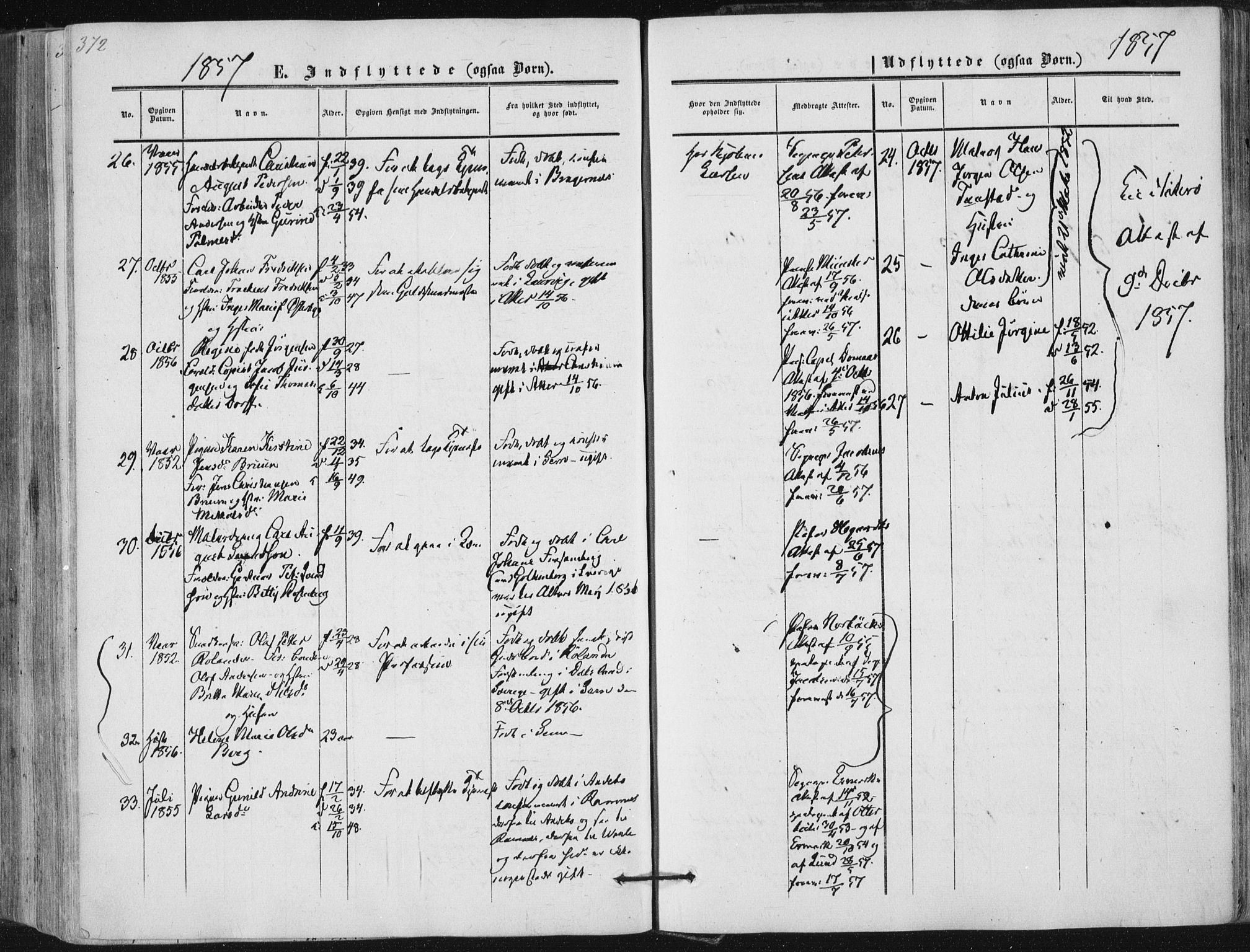 Tønsberg kirkebøker, AV/SAKO-A-330/F/Fa/L0008: Parish register (official) no. I 8, 1855-1864, p. 372