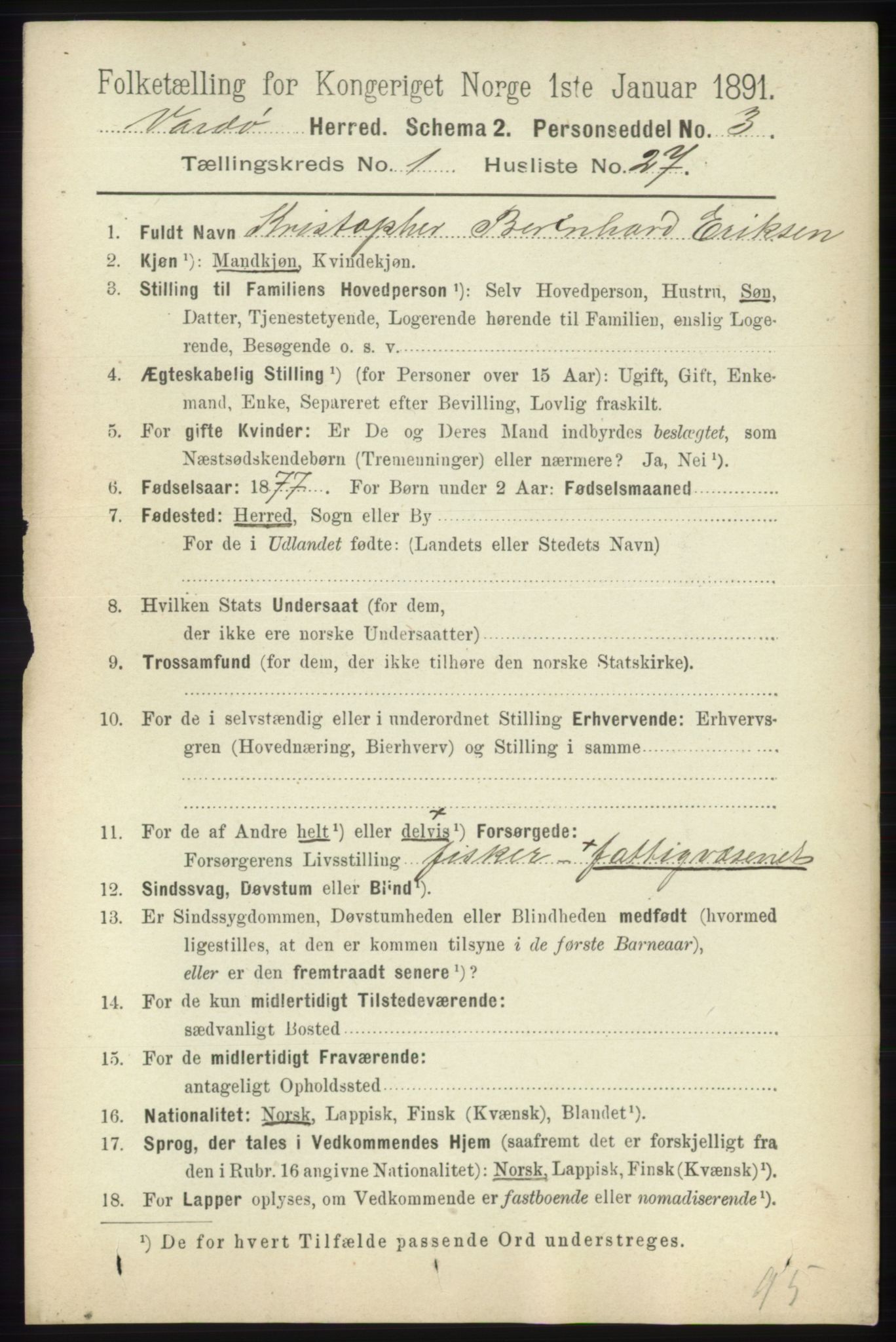 RA, 1891 census for 2028 Vardø, 1891, p. 202