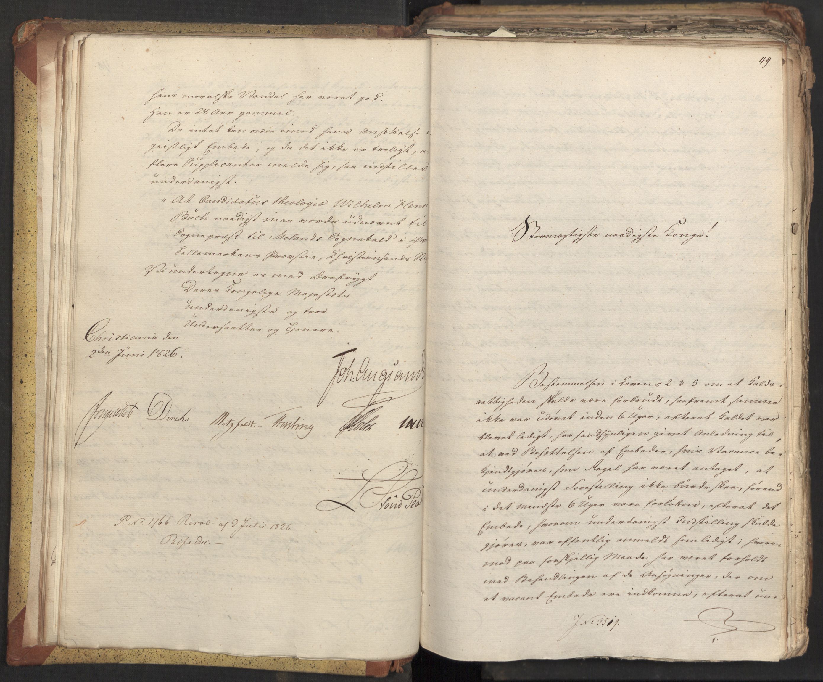 Statsrådsavdelingen i Stockholm, AV/RA-S-1003/D/Da/L0047: Regjeringsinnstillinger nr. 3501-3659, 1826, p. 32