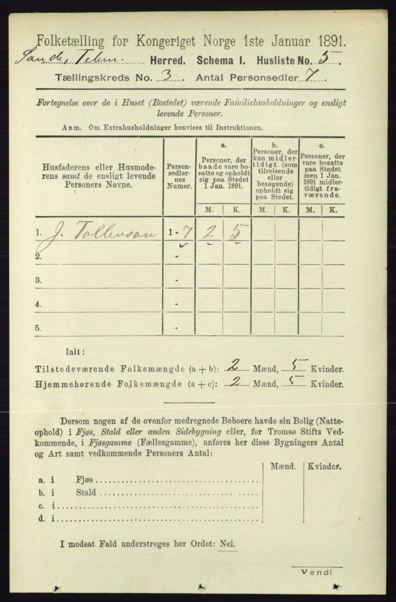 RA, 1891 census for 0822 Sauherad, 1891, p. 672