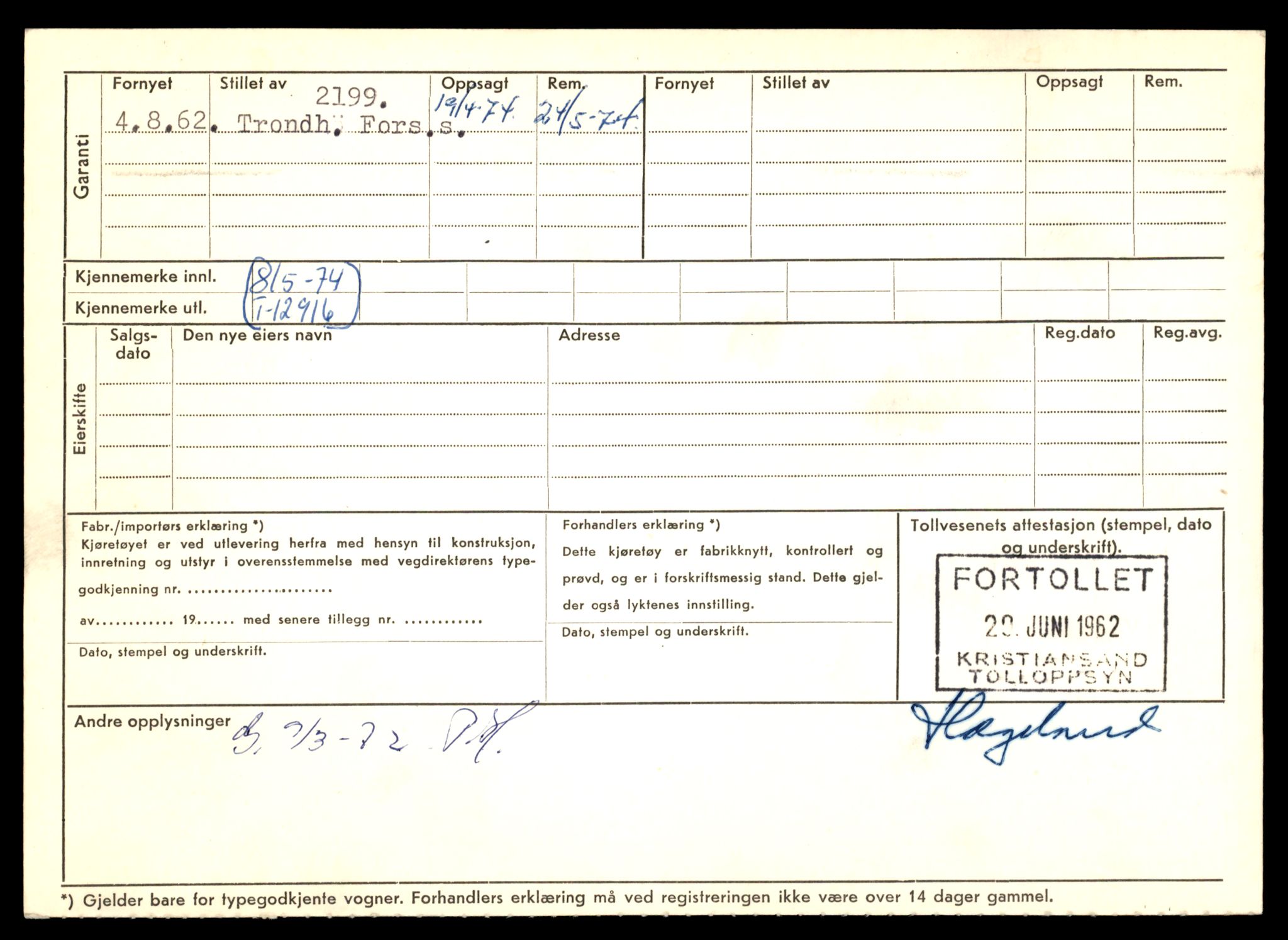 Møre og Romsdal vegkontor - Ålesund trafikkstasjon, AV/SAT-A-4099/F/Fe/L0036: Registreringskort for kjøretøy T 12831 - T 13030, 1927-1998, p. 1416