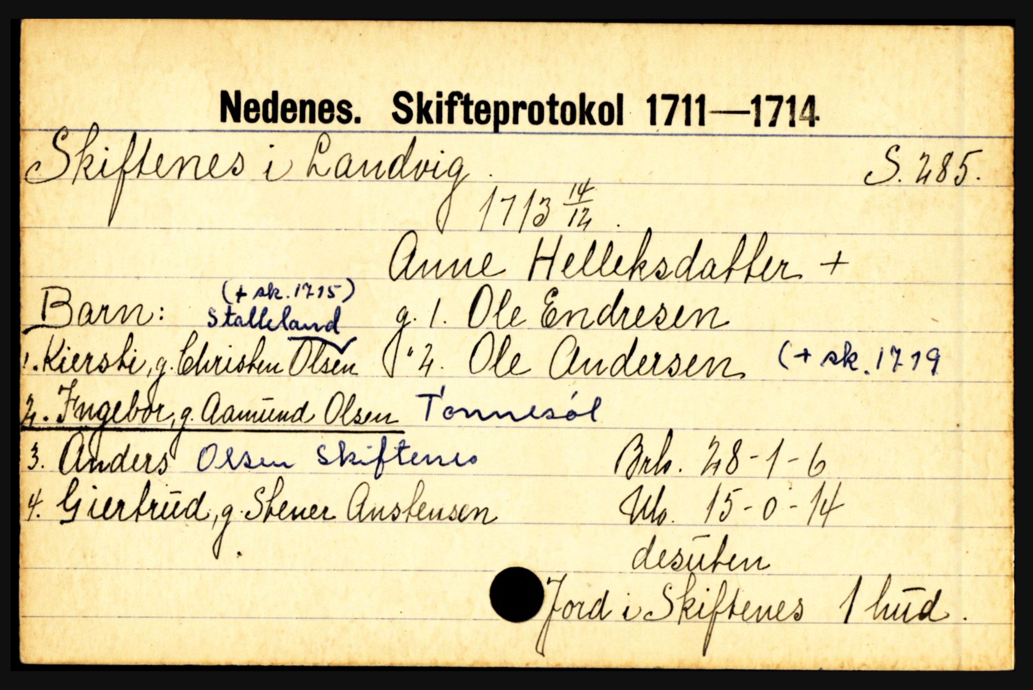 Nedenes sorenskriveri før 1824, AV/SAK-1221-0007/H, p. 26743