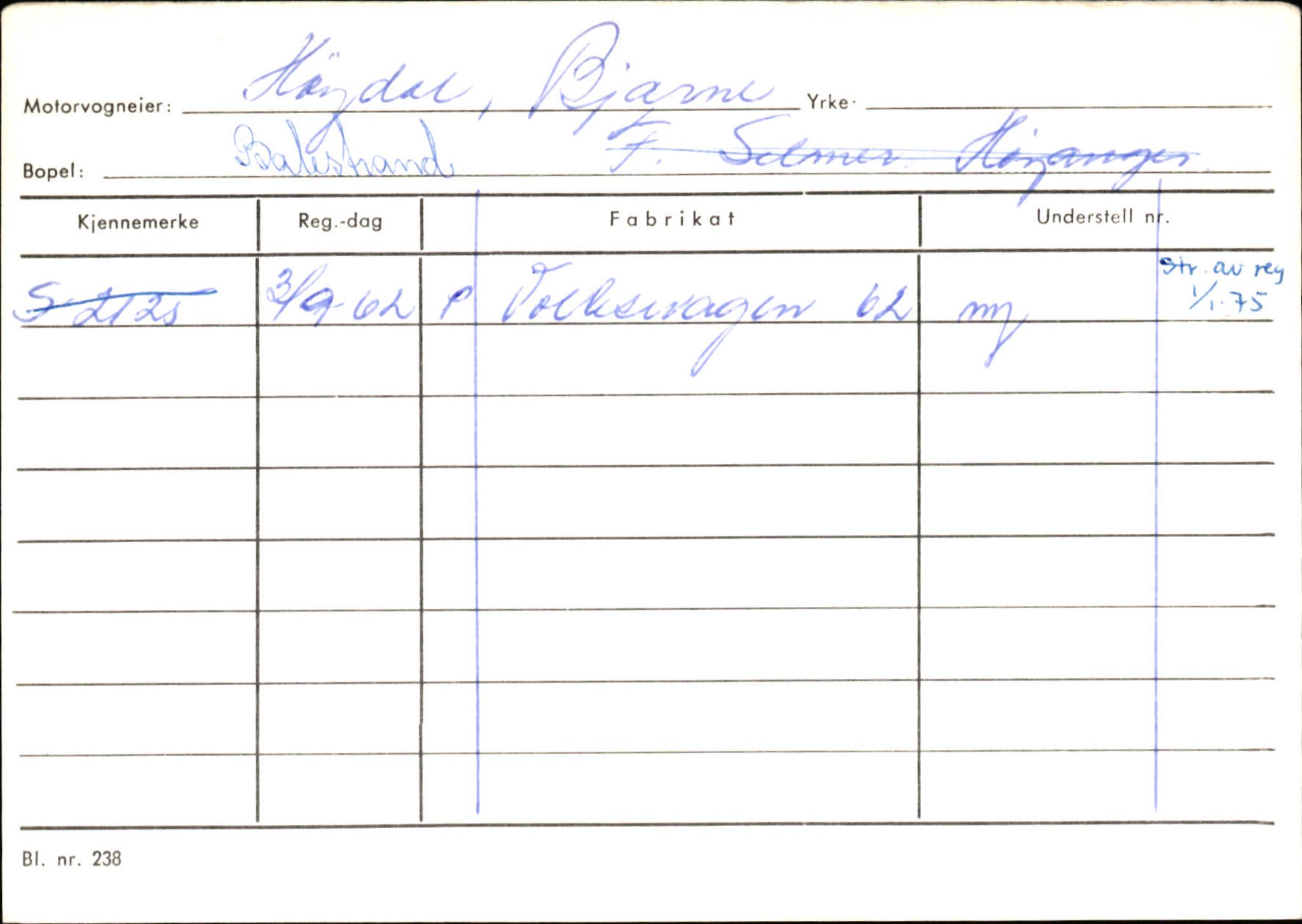 Statens vegvesen, Sogn og Fjordane vegkontor, AV/SAB-A-5301/4/F/L0132: Eigarregister Askvoll A-Å. Balestrand A-Å, 1945-1975, p. 1879