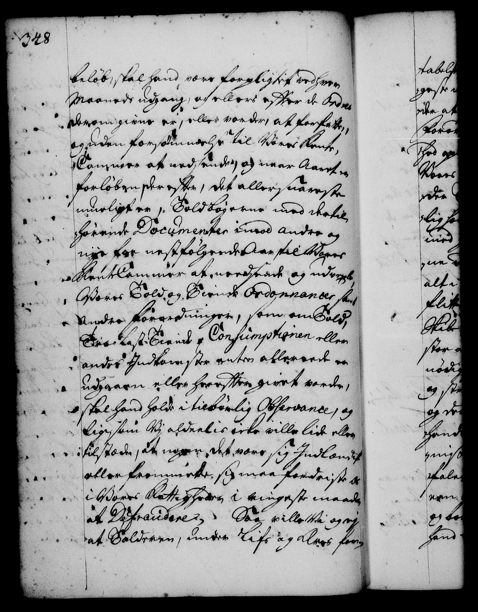 Rentekammeret, Kammerkanselliet, RA/EA-3111/G/Gg/Gge/L0001: Norsk bestallingsprotokoll med register (merket RK 53.25), 1720-1730, p. 348