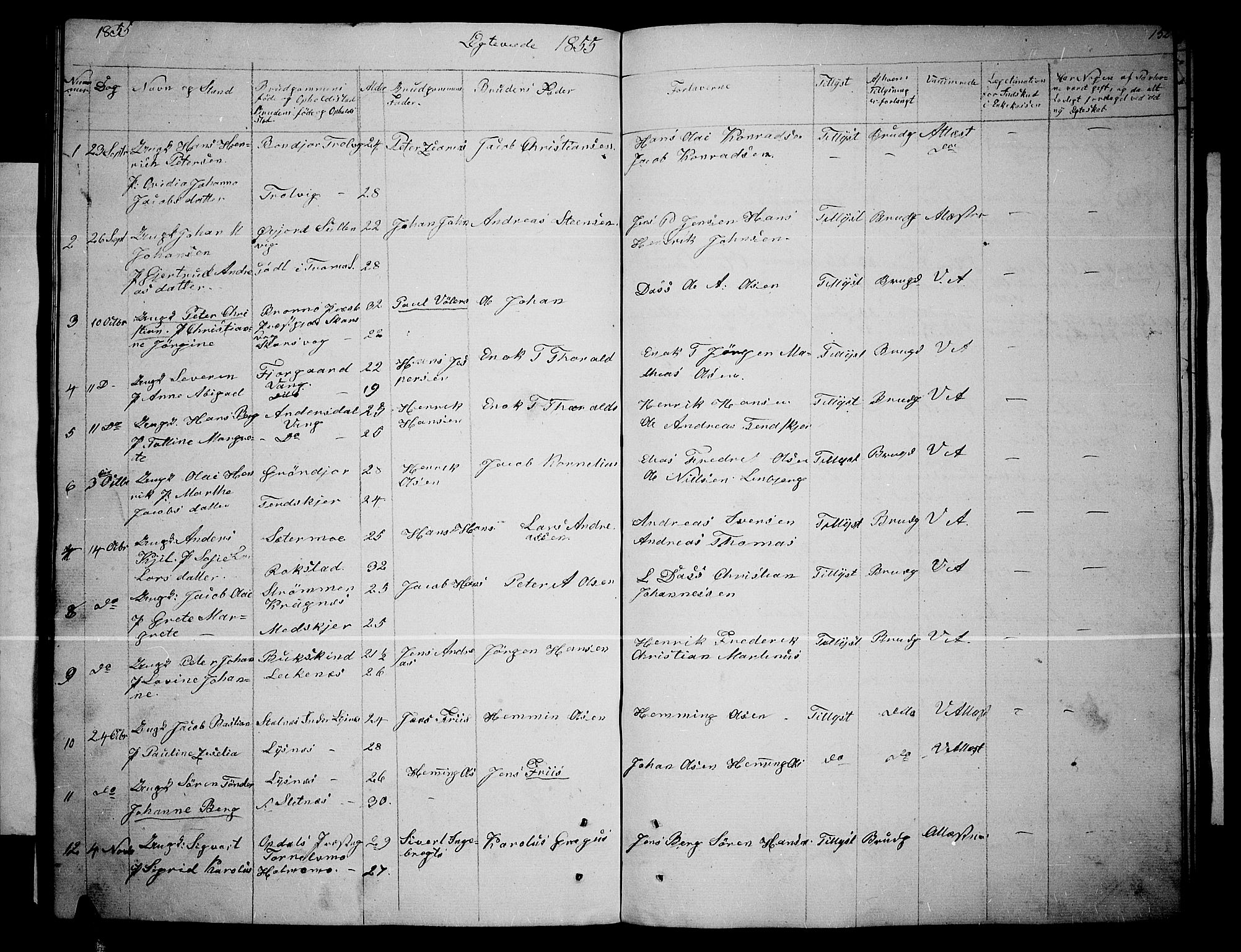 Lenvik sokneprestembete, SATØ/S-1310/H/Ha/Hab/L0003klokker: Parish register (copy) no. 3, 1844-1858, p. 152