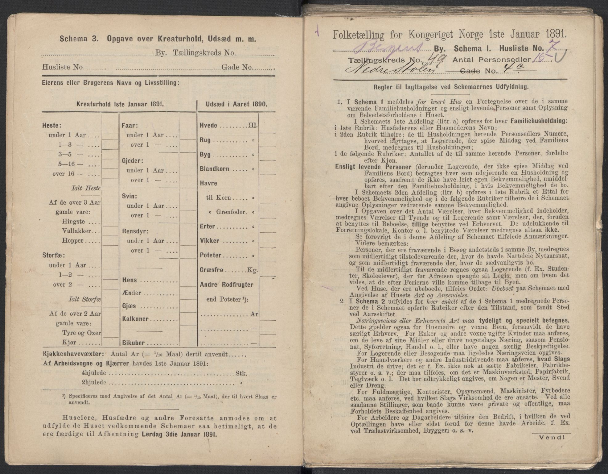 RA, 1891 Census for 1301 Bergen, 1891, p. 7973