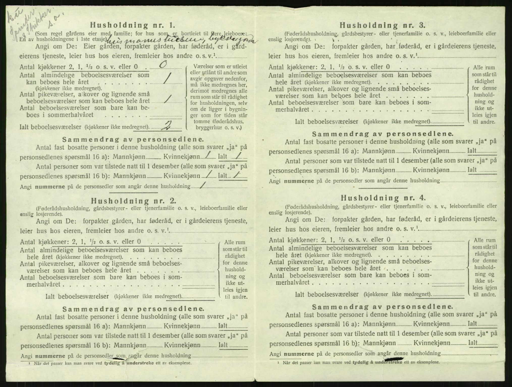 SAT, 1920 census for Sunndal, 1920, p. 733