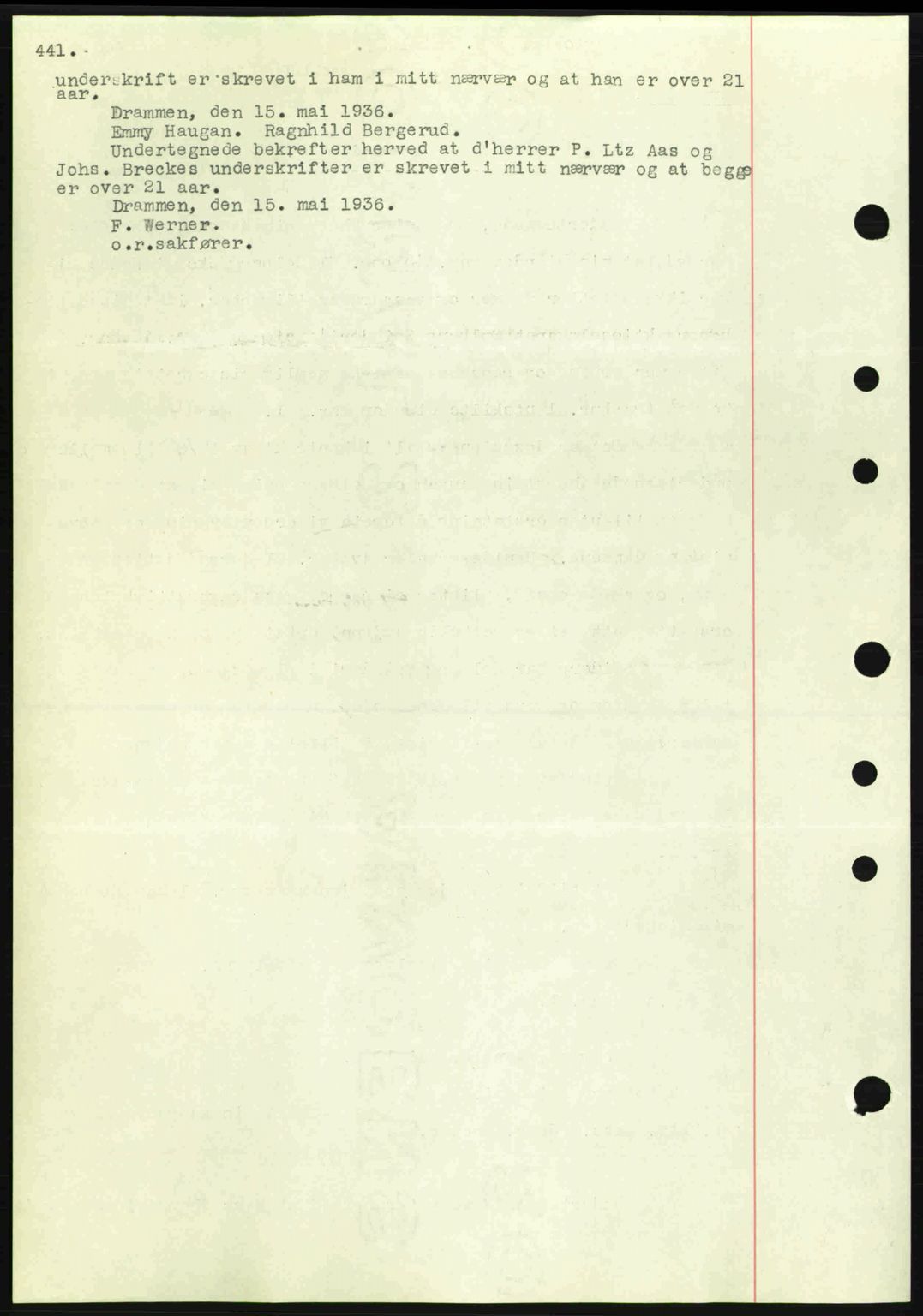 Eiker, Modum og Sigdal sorenskriveri, SAKO/A-123/G/Ga/Gab/L0032: Mortgage book no. A2, 1936-1936, Diary no: : 1128/1936