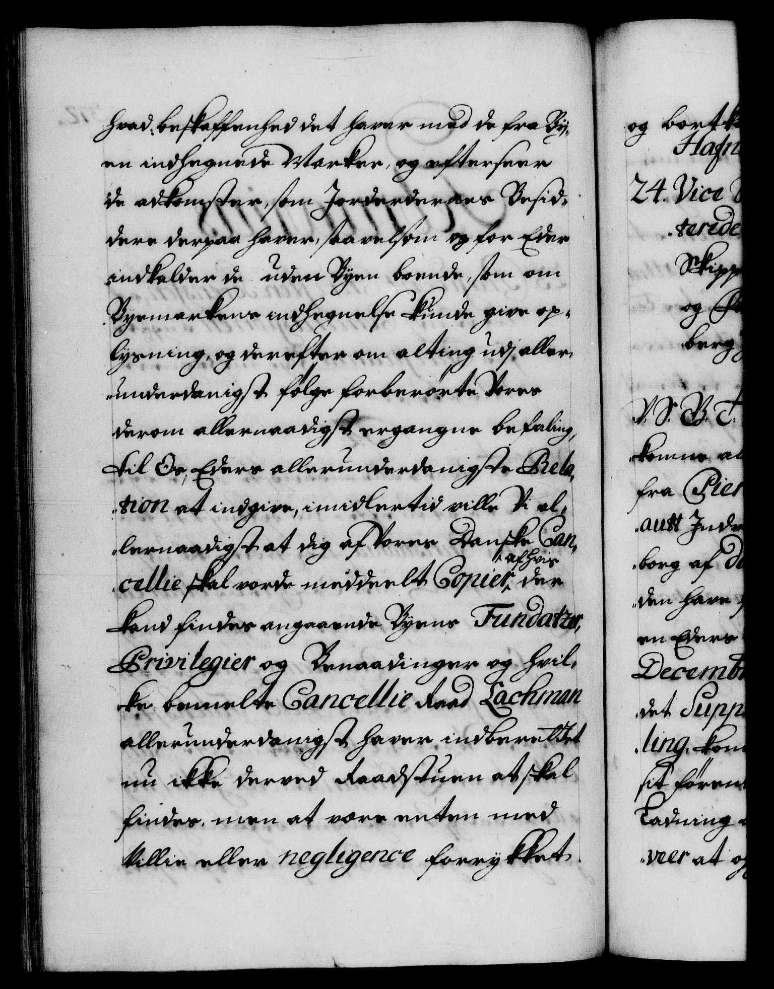 Danske Kanselli 1572-1799, AV/RA-EA-3023/F/Fc/Fca/Fcab/L0021: Norske tegnelser, 1719-1721, p. 372b