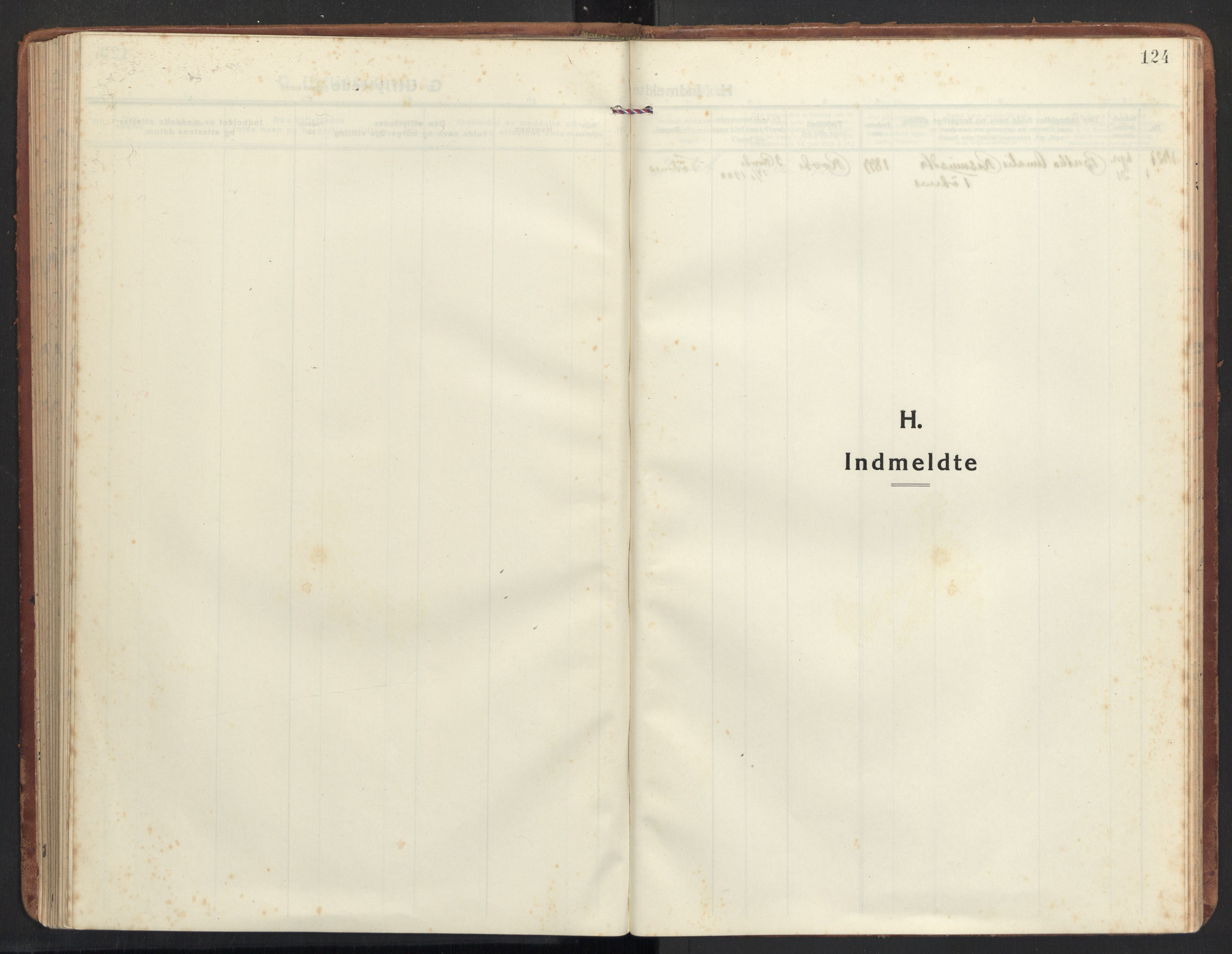 Ministerialprotokoller, klokkerbøker og fødselsregistre - Møre og Romsdal, SAT/A-1454/504/L0058: Parish register (official) no. 504A05, 1920-1940, p. 124