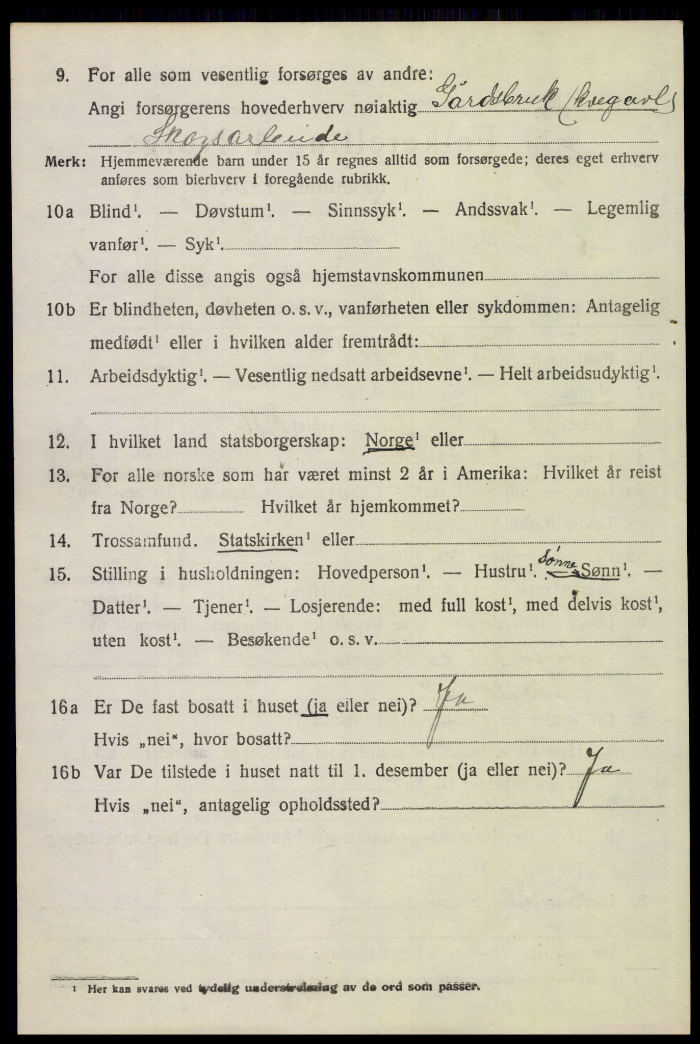 SAH, 1920 census for Engerdal, 1920, p. 492