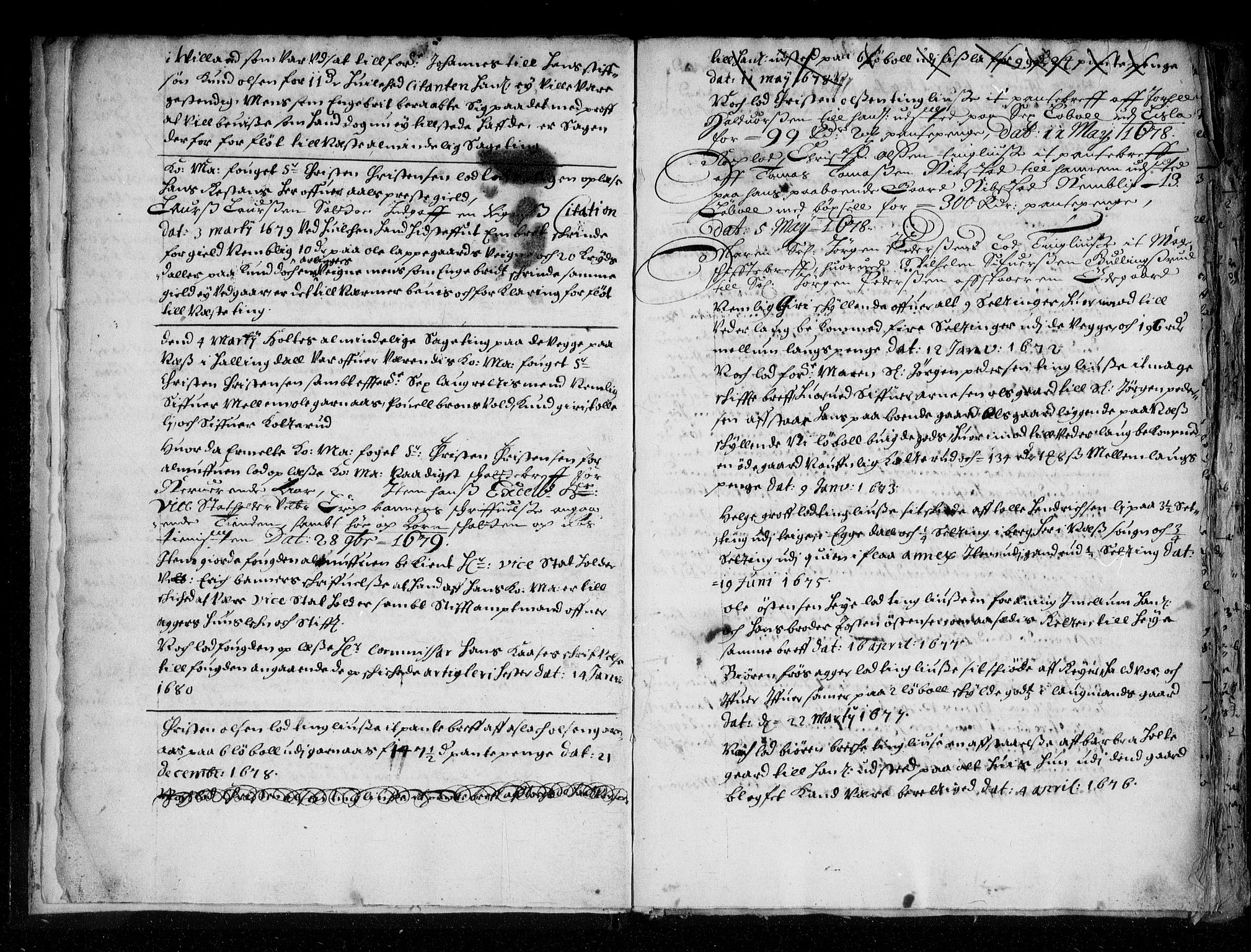 Ringerike og Hallingdal sorenskriveri, AV/SAKO-A-81/F/Fa/Fab/L0008: Tingbok - Sorenskriveriet, 1680