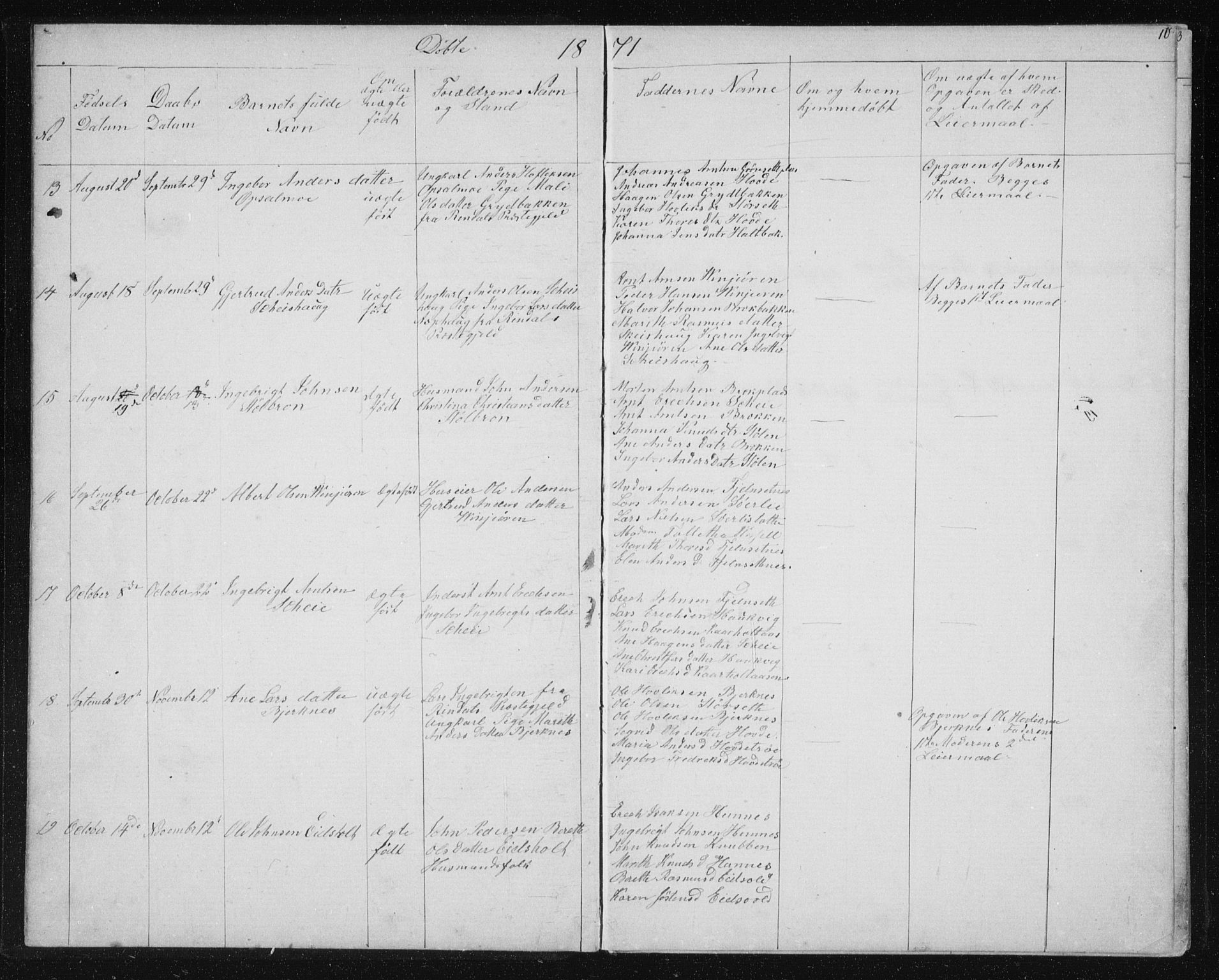 Ministerialprotokoller, klokkerbøker og fødselsregistre - Sør-Trøndelag, SAT/A-1456/631/L0513: Parish register (copy) no. 631C01, 1869-1879, p. 10