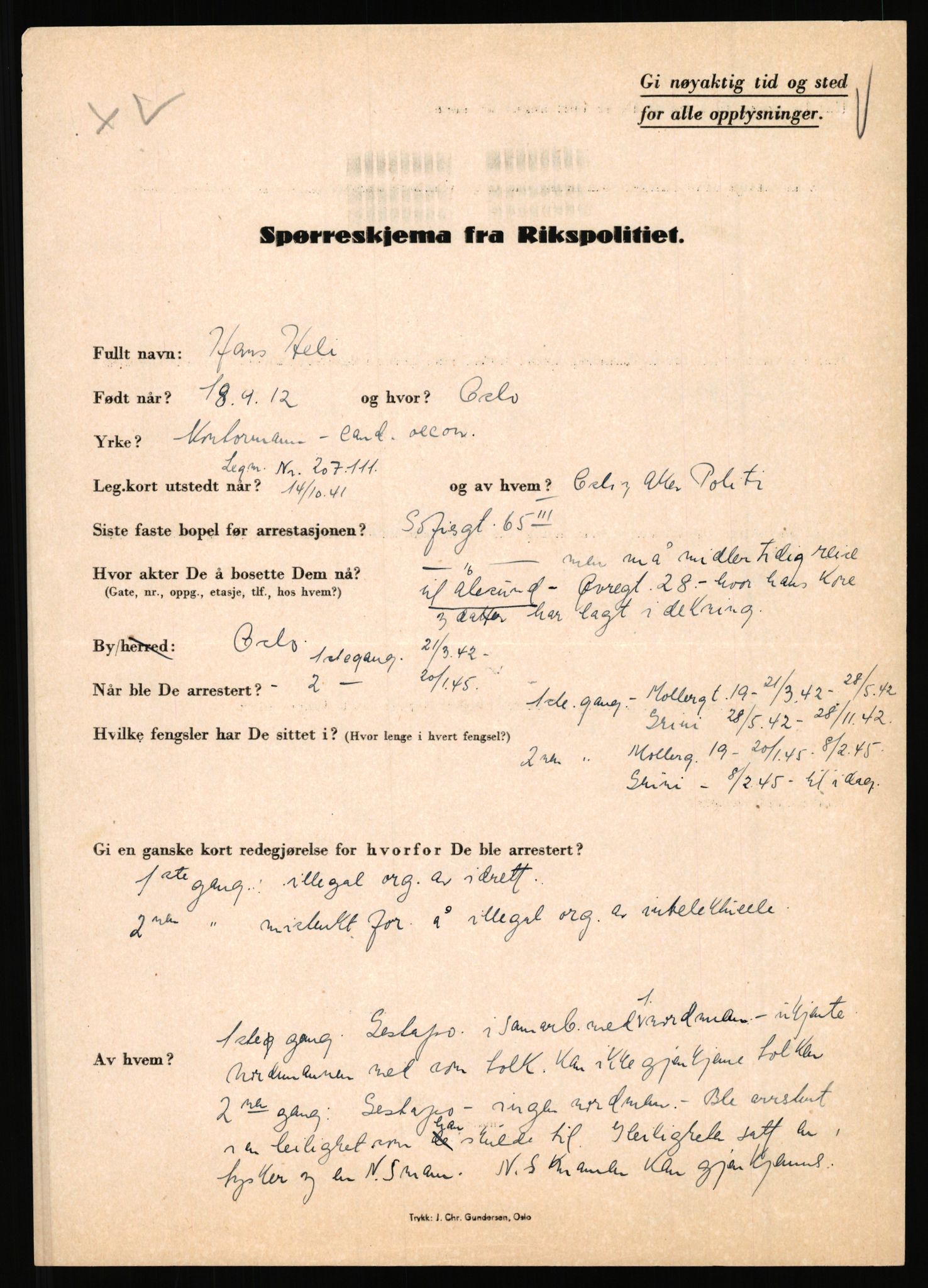 Rikspolitisjefen, AV/RA-S-1560/L/L0006: Hansen, Adolf Boye - Hemstad, Gunnar, 1940-1945, p. 1039