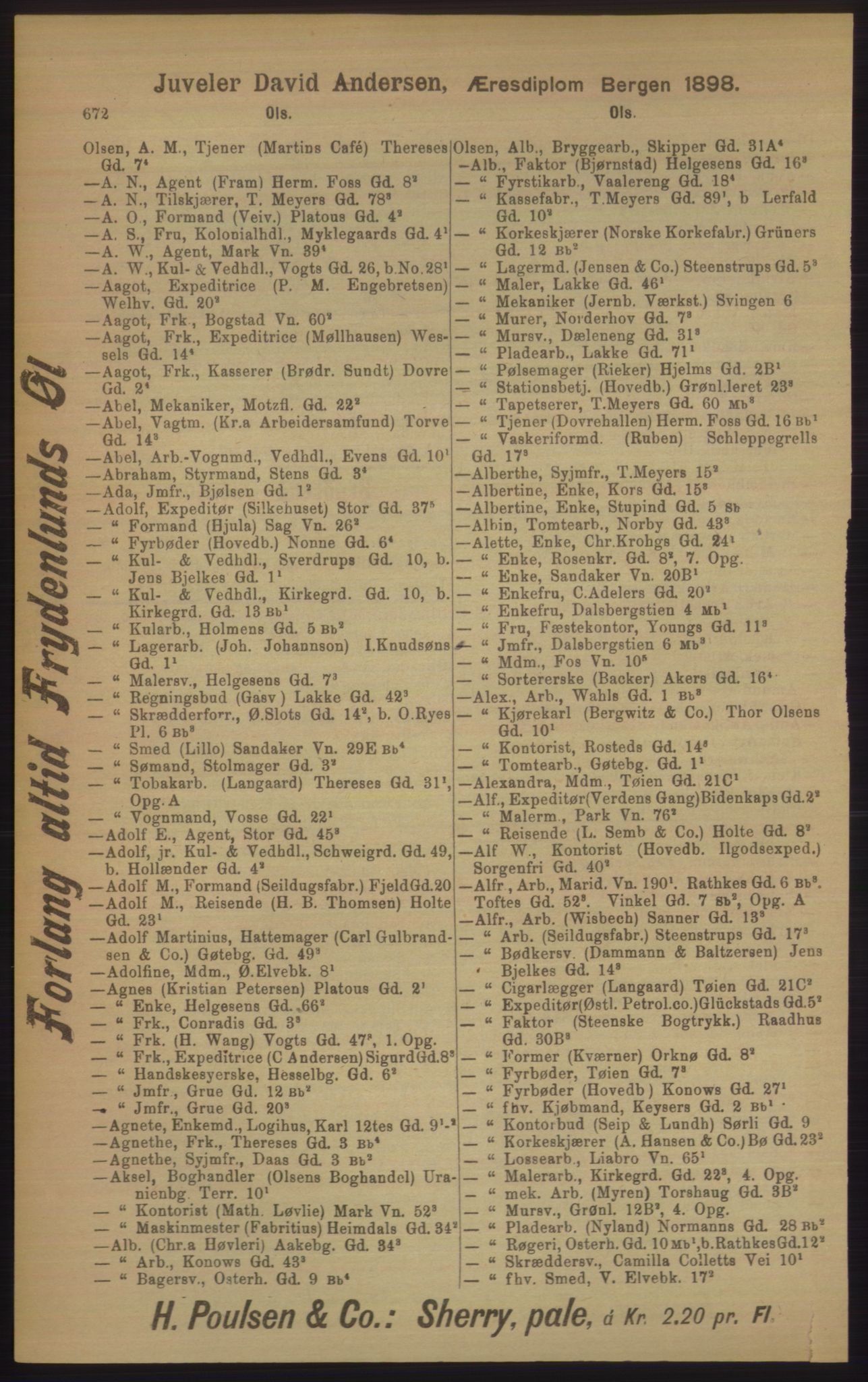 Kristiania/Oslo adressebok, PUBL/-, 1906, p. 672