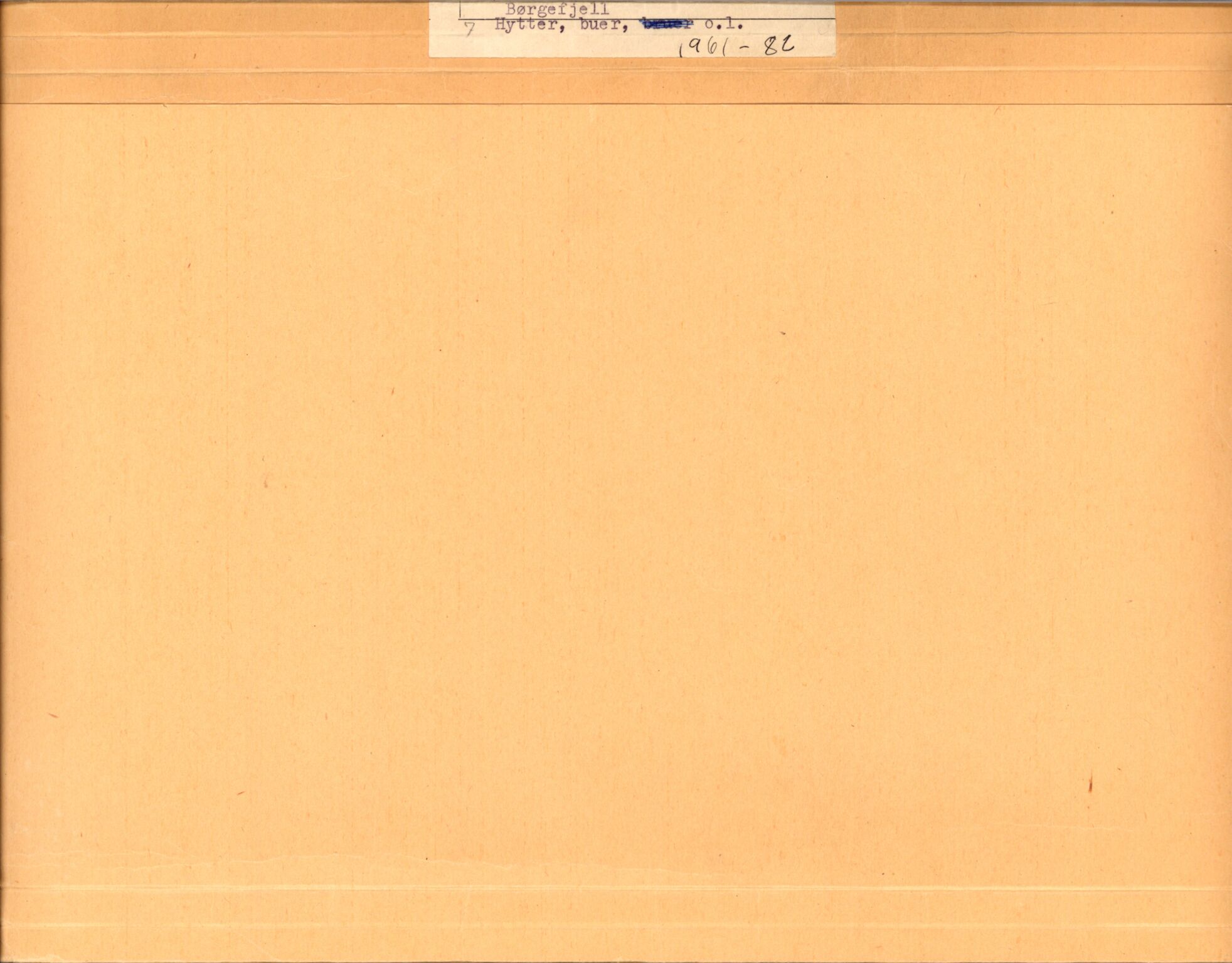 Statens naturverninspektør, AV/RA-S-2464/D/L0082: Nasjonalparker: Børgefjell og Rago, 1961-1982, p. 1