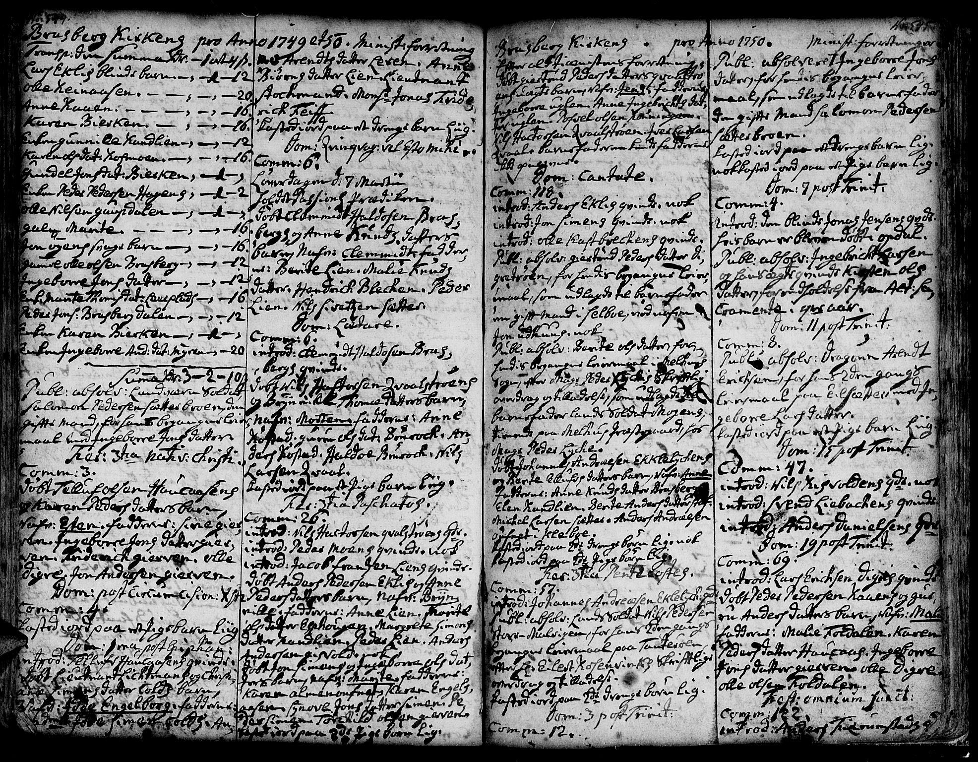 Ministerialprotokoller, klokkerbøker og fødselsregistre - Sør-Trøndelag, SAT/A-1456/606/L0278: Parish register (official) no. 606A01 /4, 1727-1780, p. 544-545