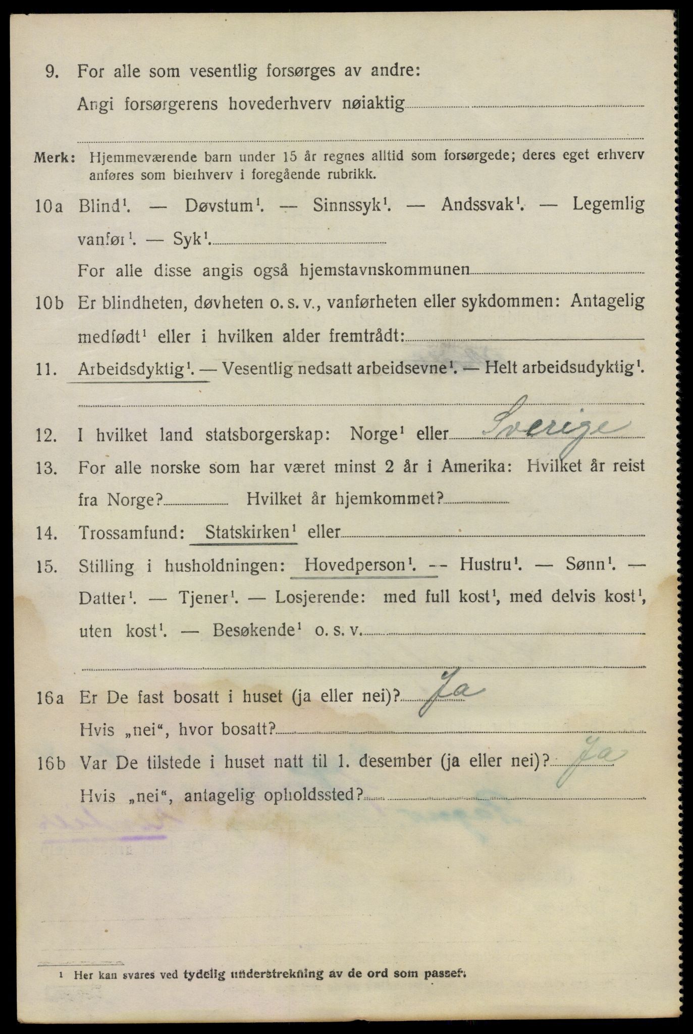 SAO, 1920 census for Bærum, 1920, p. 33009