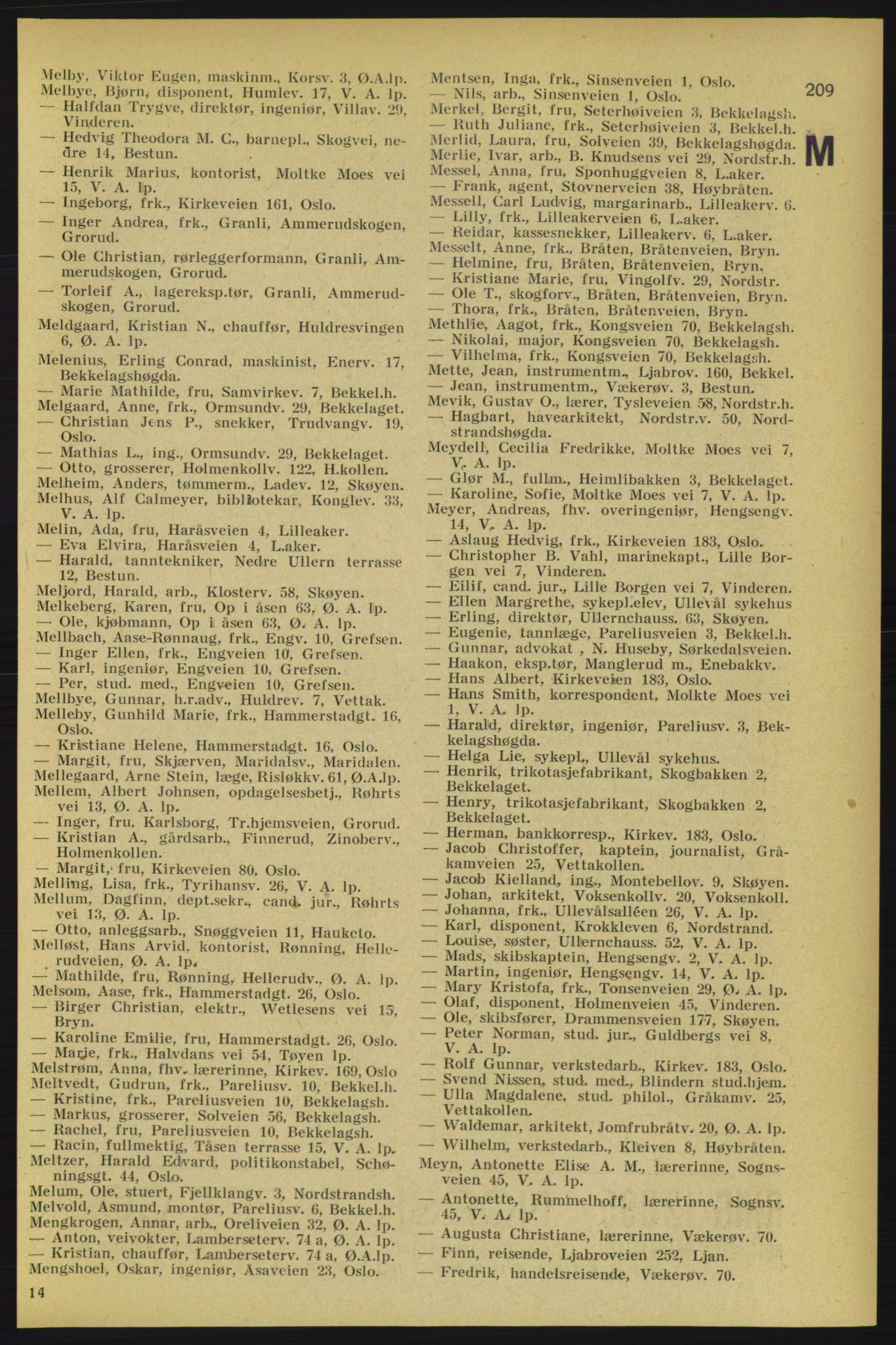 Aker adressebok/adressekalender, PUBL/001/A/005: Aker adressebok, 1934-1935, p. 209