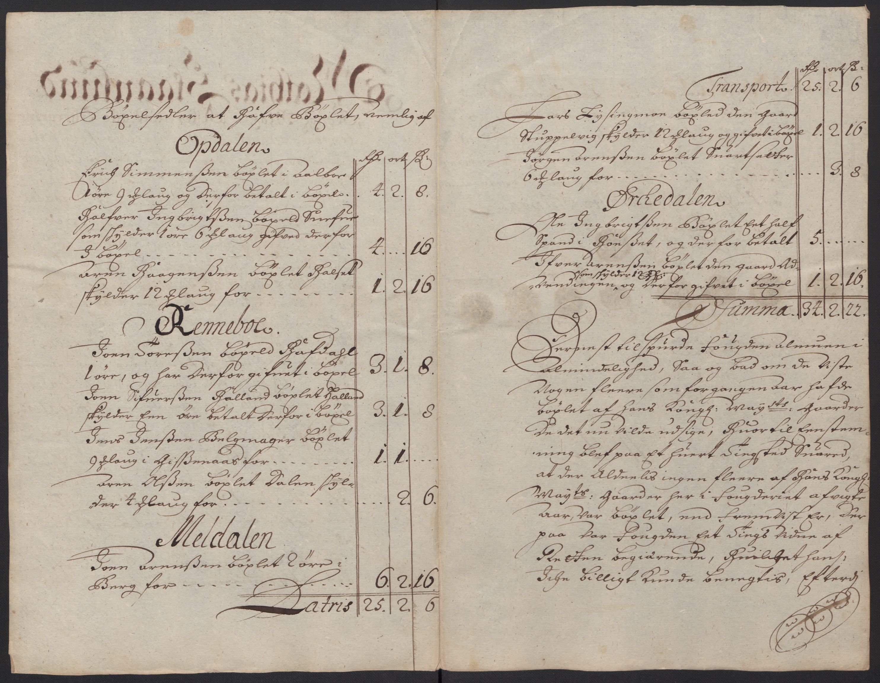 Rentekammeret inntil 1814, Reviderte regnskaper, Fogderegnskap, AV/RA-EA-4092/R60/L3949: Fogderegnskap Orkdal og Gauldal, 1699, p. 133