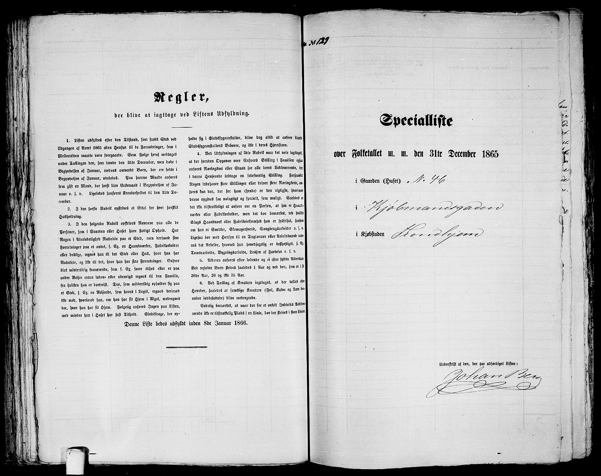 RA, 1865 census for Trondheim, 1865, p. 294