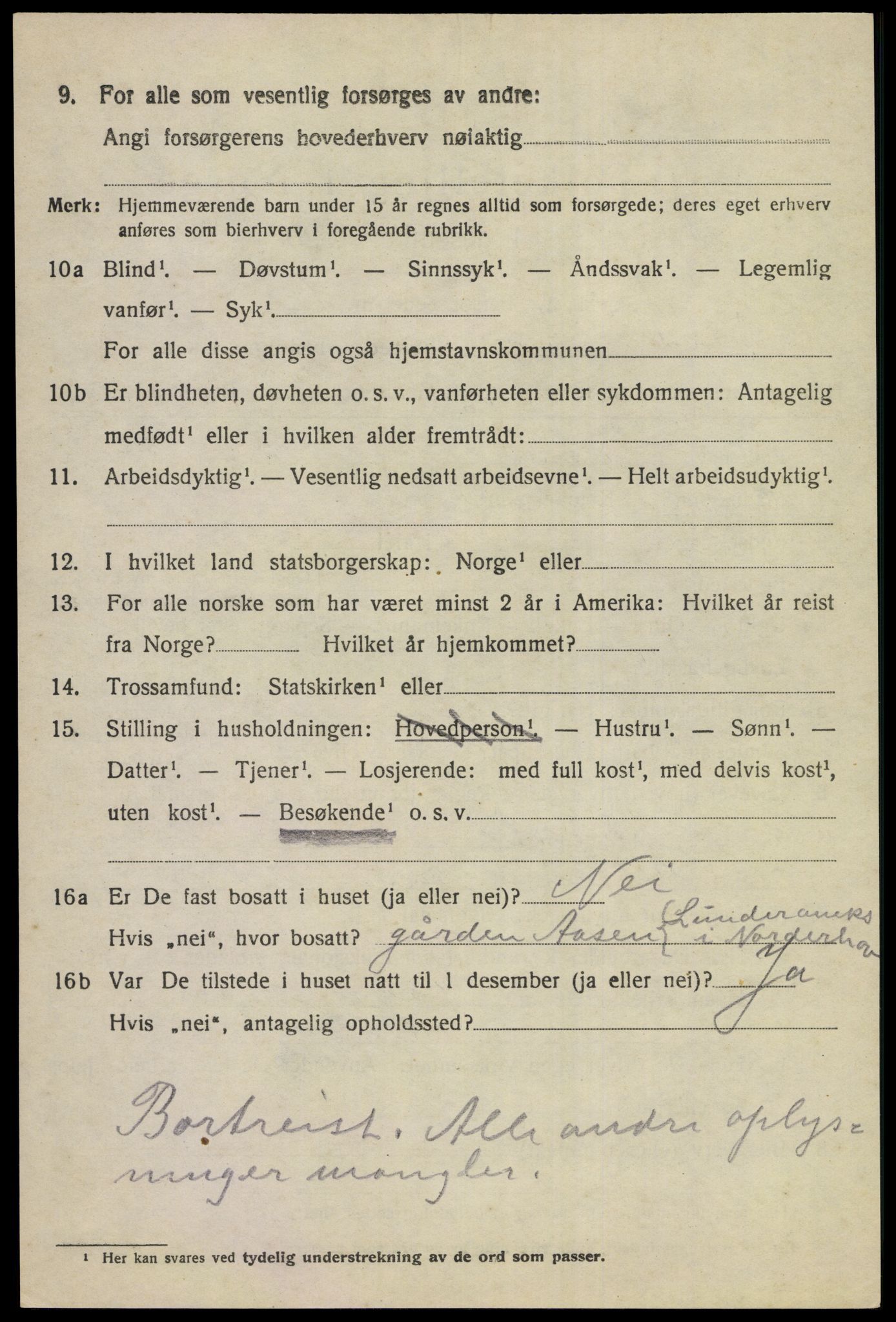 SAKO, 1920 census for Norderhov, 1920, p. 10624