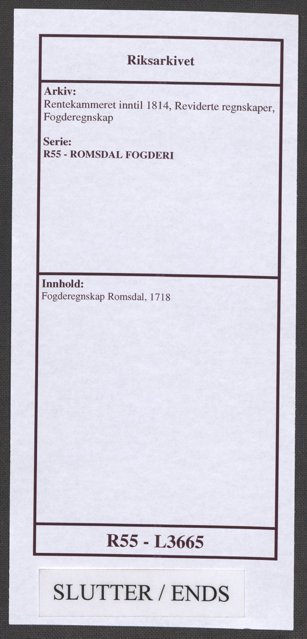 Rentekammeret inntil 1814, Reviderte regnskaper, Fogderegnskap, AV/RA-EA-4092/R55/L3665: Fogderegnskap Romsdal, 1718, p. 271