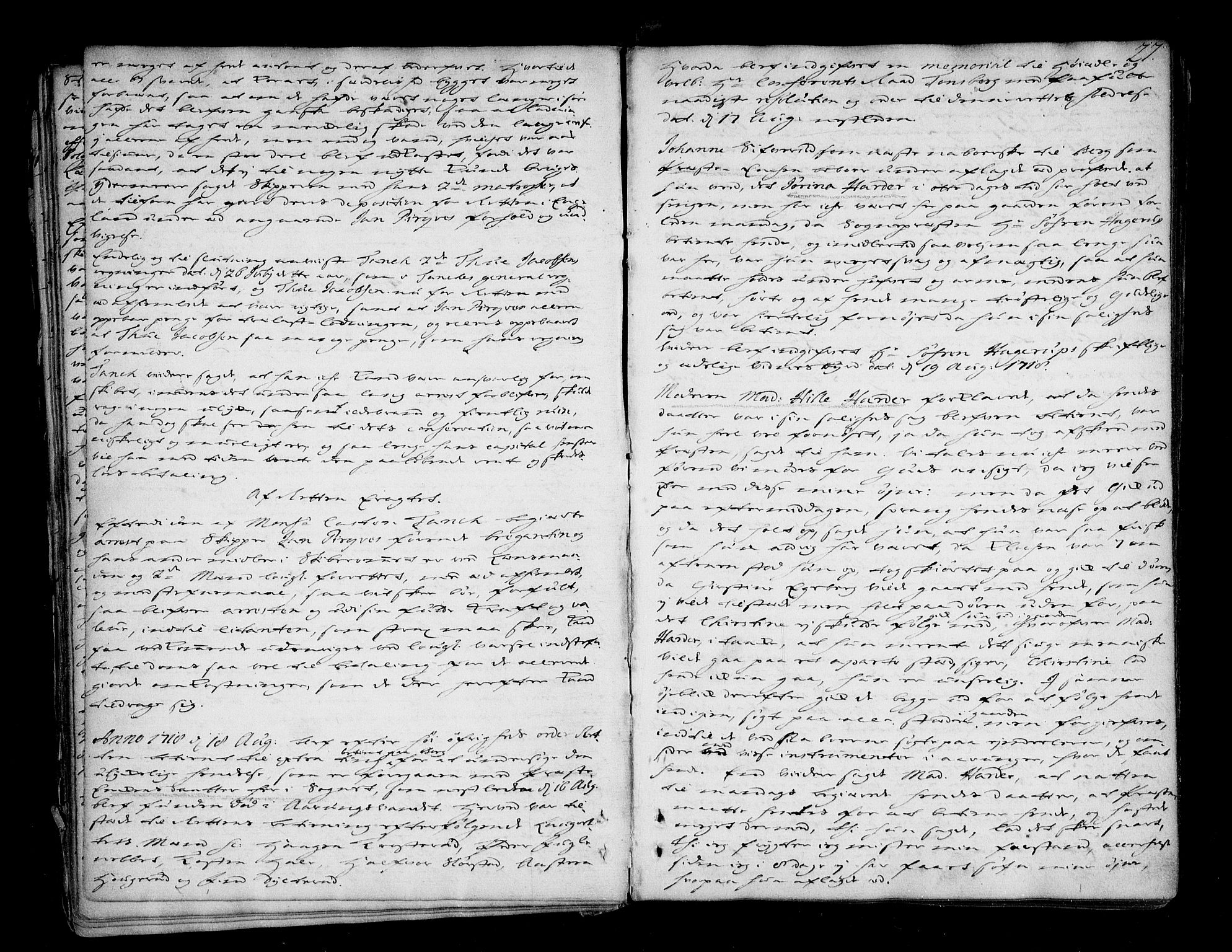 Follo sorenskriveri, AV/SAO-A-10274/F/Fb/Fba/L0032: Tingbok, 1718-1721, p. 26b-27a