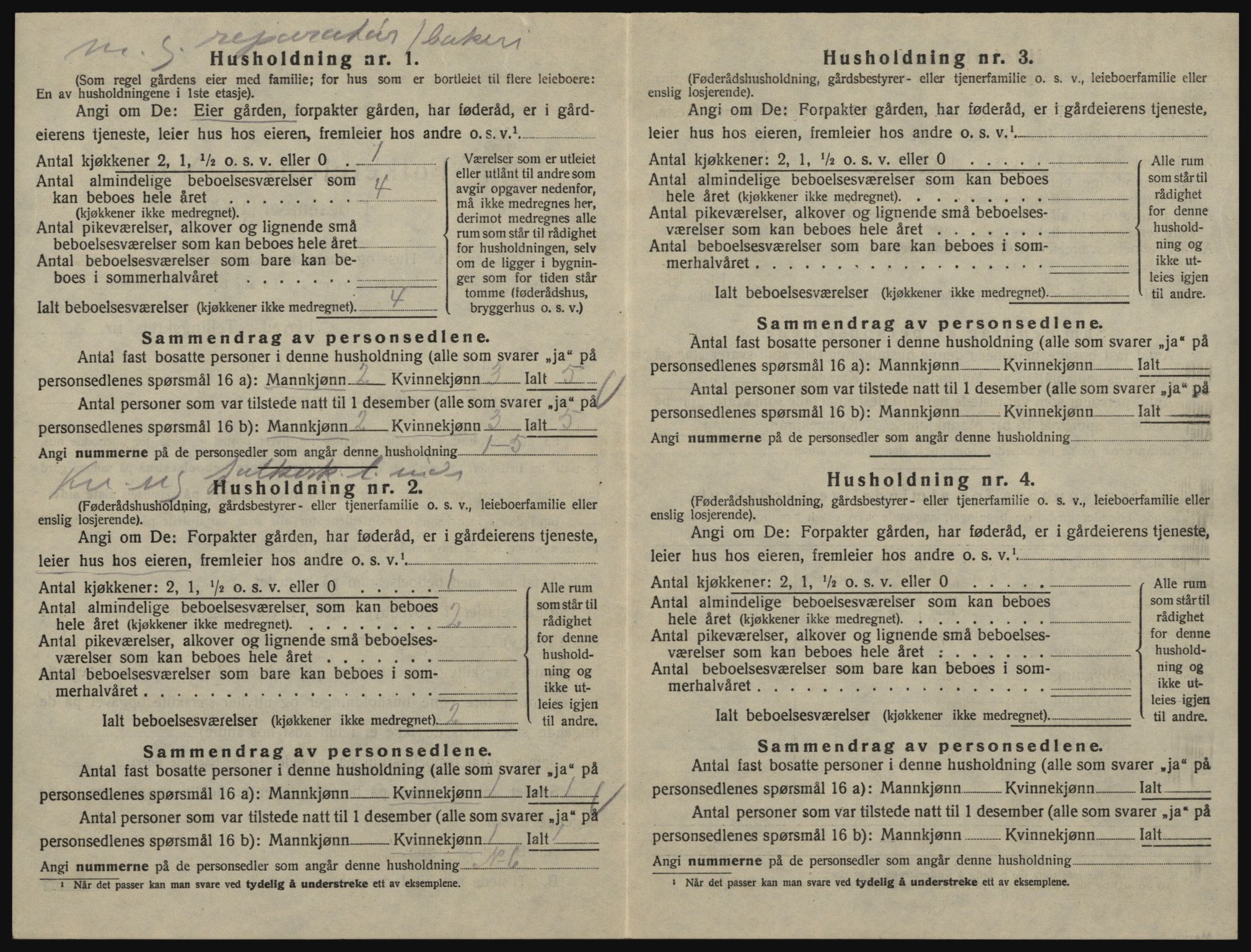 SAO, 1920 census for Glemmen, 1920, p. 1852