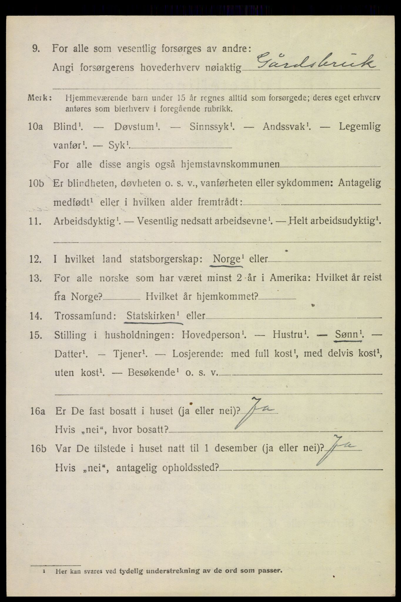 SAH, 1920 census for Øyer, 1920, p. 2138