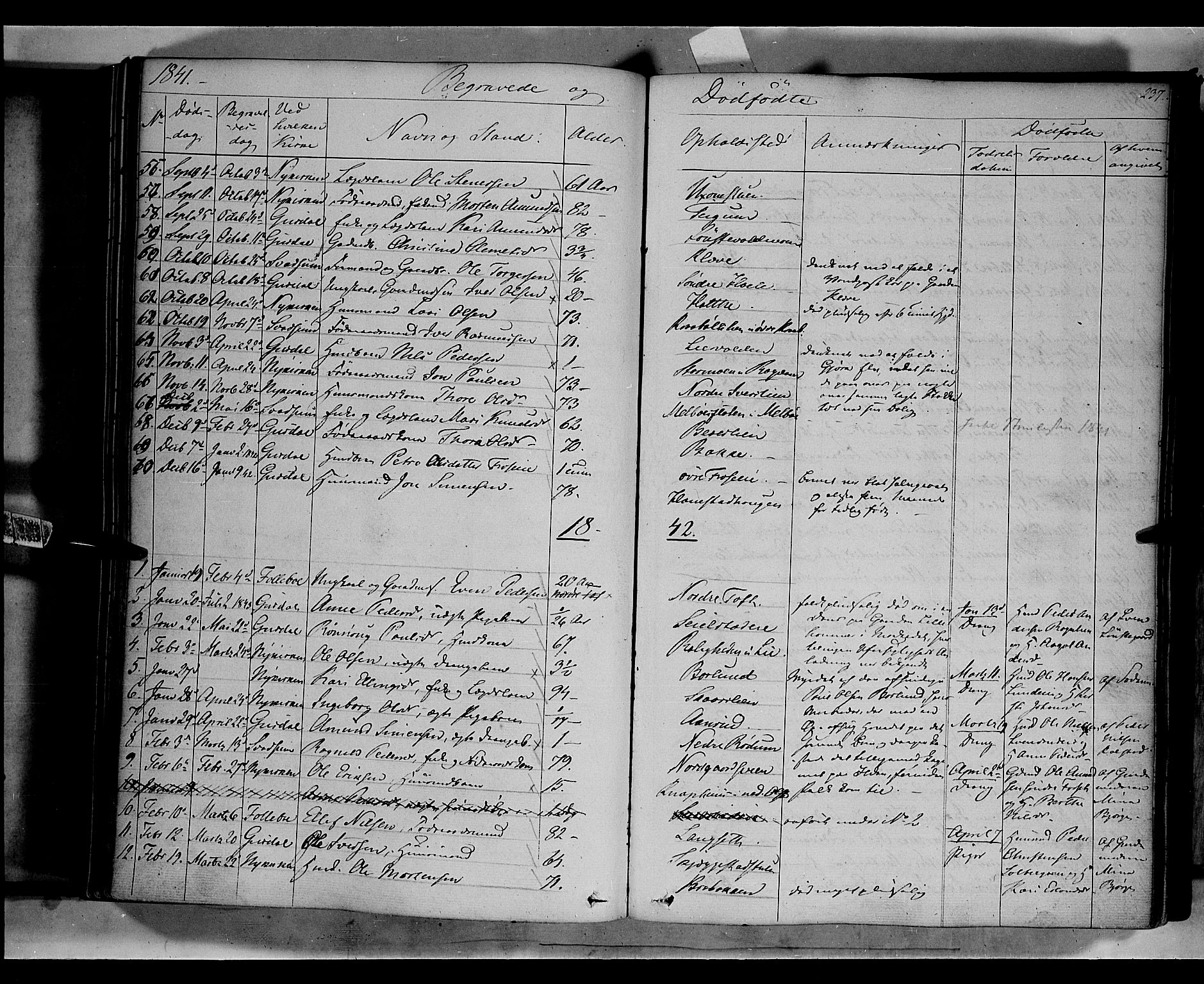 Gausdal prestekontor, SAH/PREST-090/H/Ha/Haa/L0007: Parish register (official) no. 7, 1840-1850, p. 237