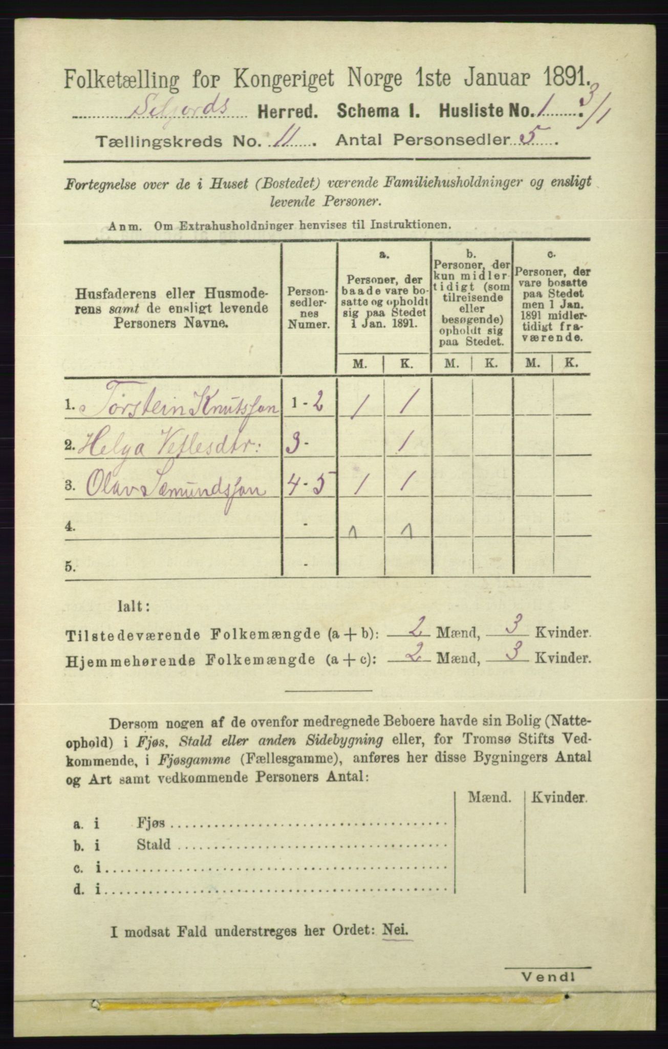 RA, 1891 census for 0828 Seljord, 1891, p. 3762