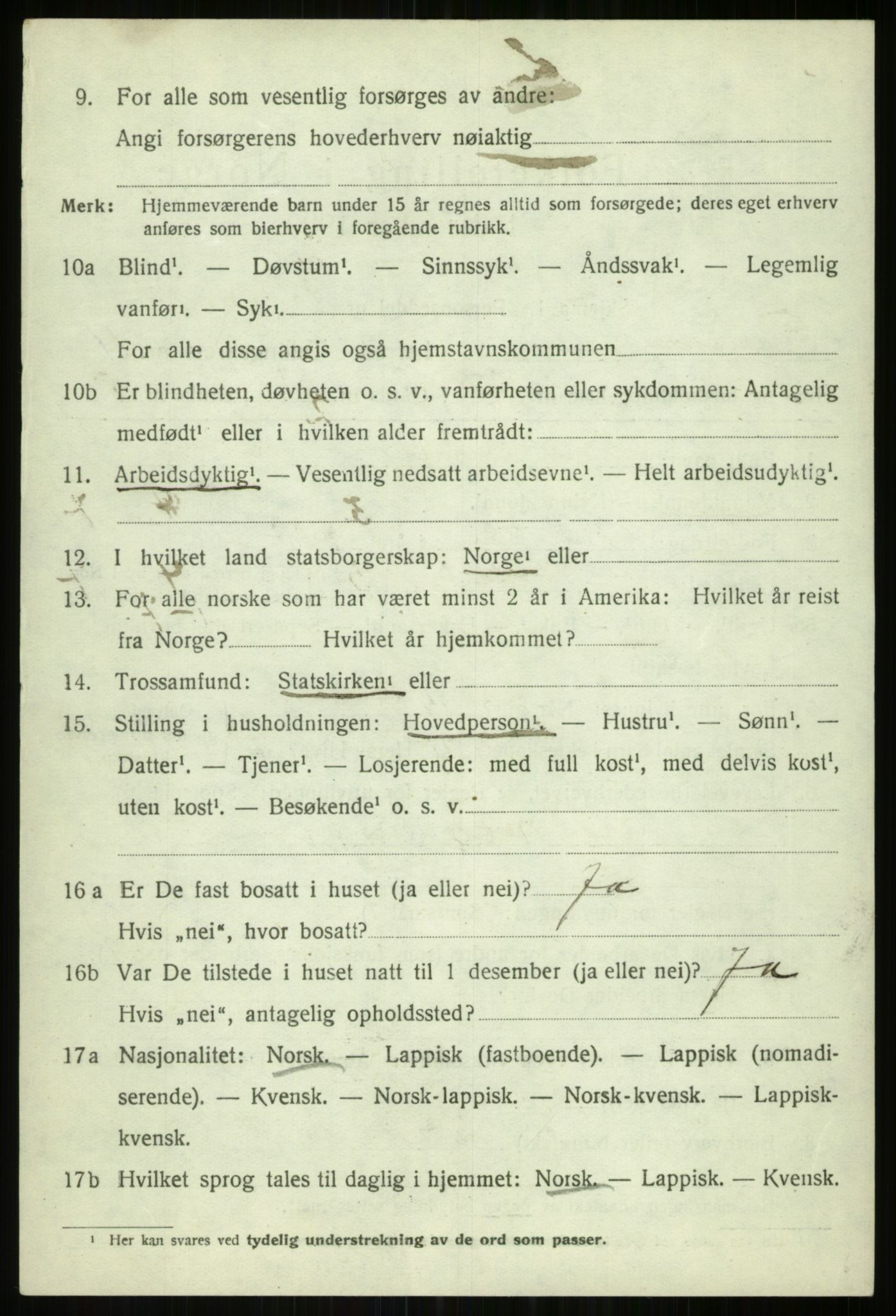SATØ, 1920 census for Tromsøysund, 1920, p. 7539