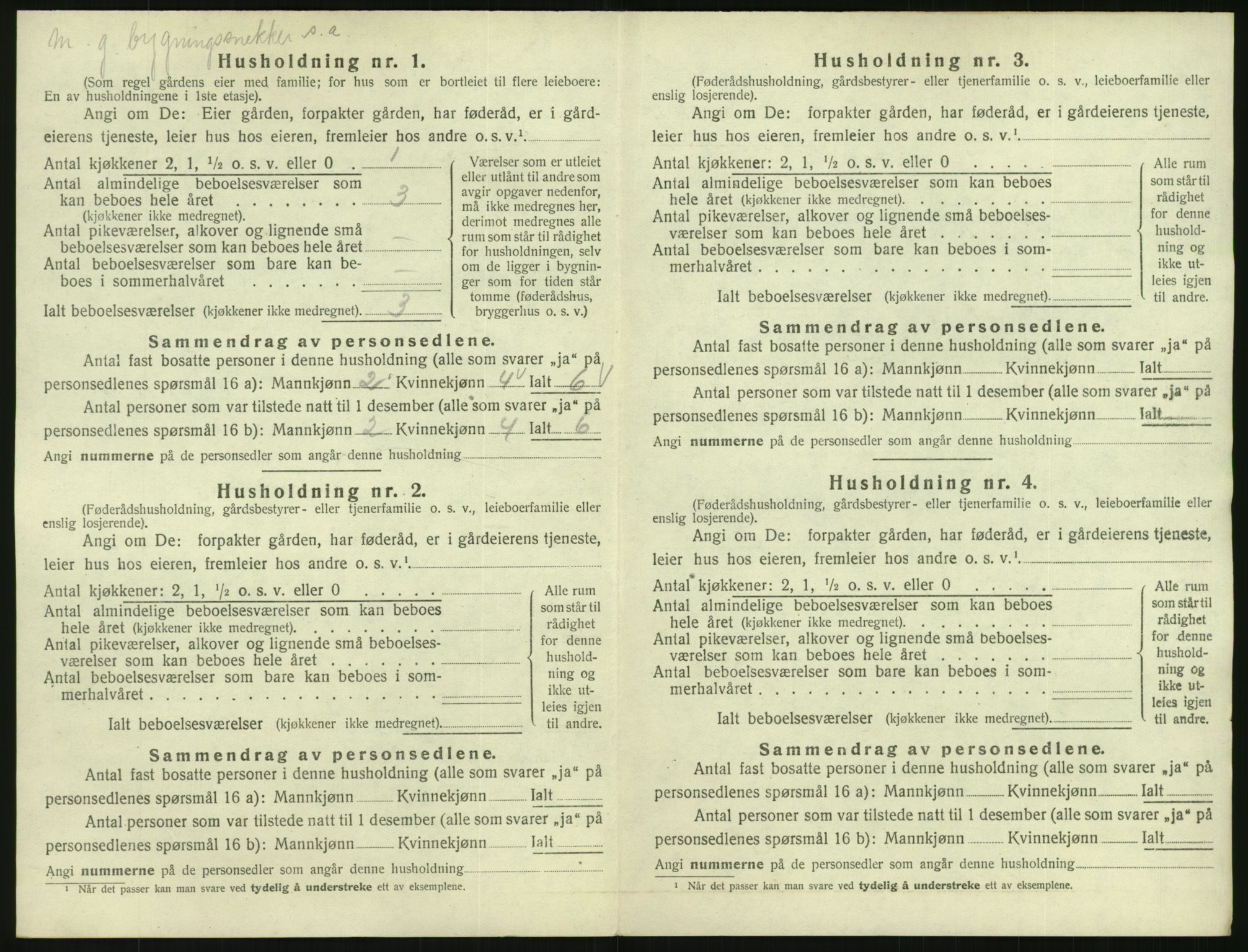 SAK, 1920 census for Konsmo, 1920, p. 37