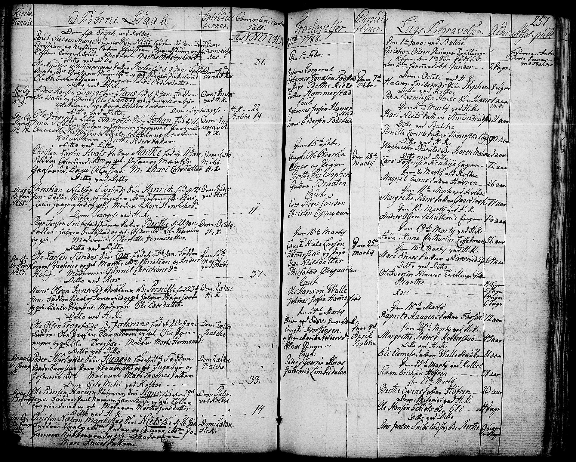 Toten prestekontor, SAH/PREST-102/H/Ha/Haa/L0006: Parish register (official) no. 6, 1773-1793, p. 257