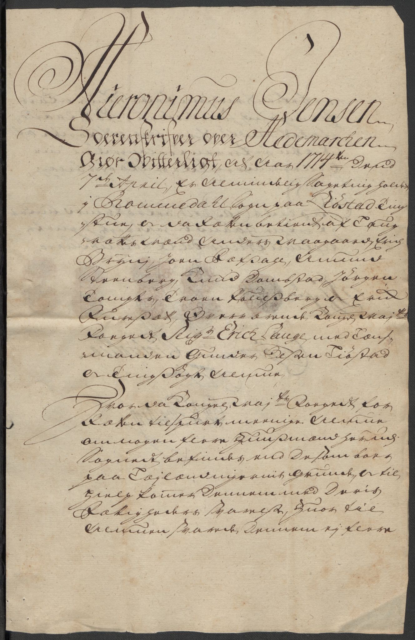 Rentekammeret inntil 1814, Reviderte regnskaper, Fogderegnskap, RA/EA-4092/R16/L1051: Fogderegnskap Hedmark, 1714, p. 166