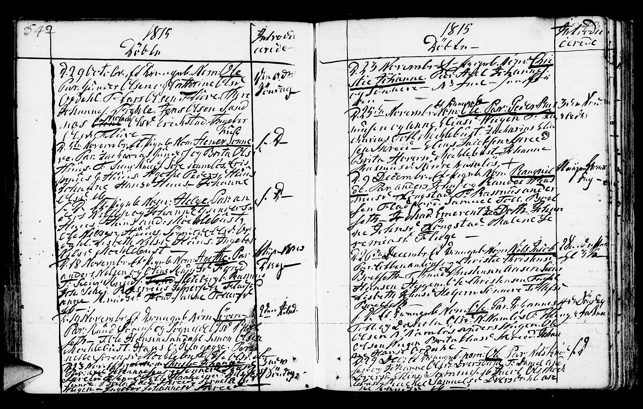 Jølster sokneprestembete, AV/SAB-A-80701/H/Haa/Haaa/L0006: Parish register (official) no. A 6, 1790-1821, p. 342-343