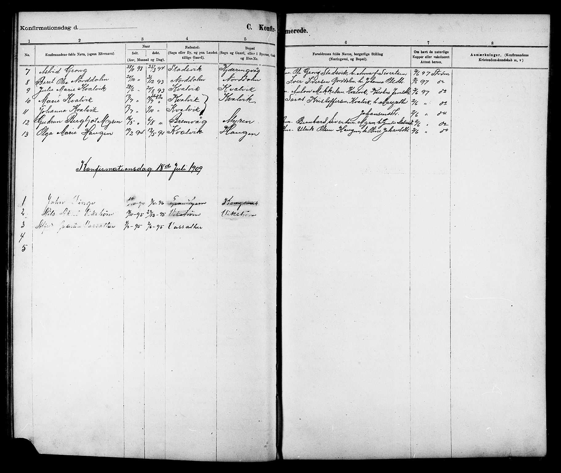 Ministerialprotokoller, klokkerbøker og fødselsregistre - Sør-Trøndelag, AV/SAT-A-1456/634/L0542: Parish register (copy) no. 634C04, 1892-1916