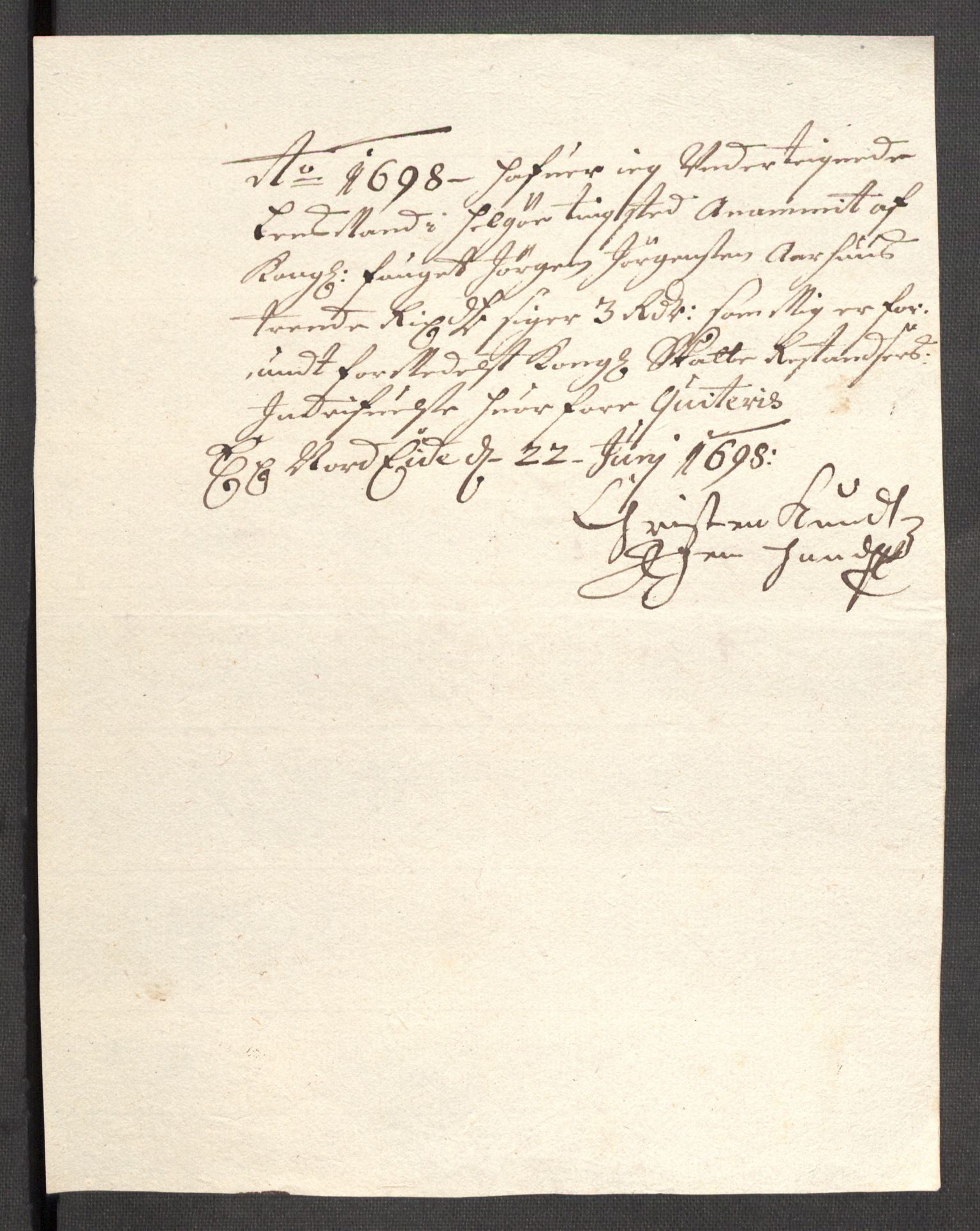 Rentekammeret inntil 1814, Reviderte regnskaper, Fogderegnskap, AV/RA-EA-4092/R68/L4754: Fogderegnskap Senja og Troms, 1697-1699, p. 246