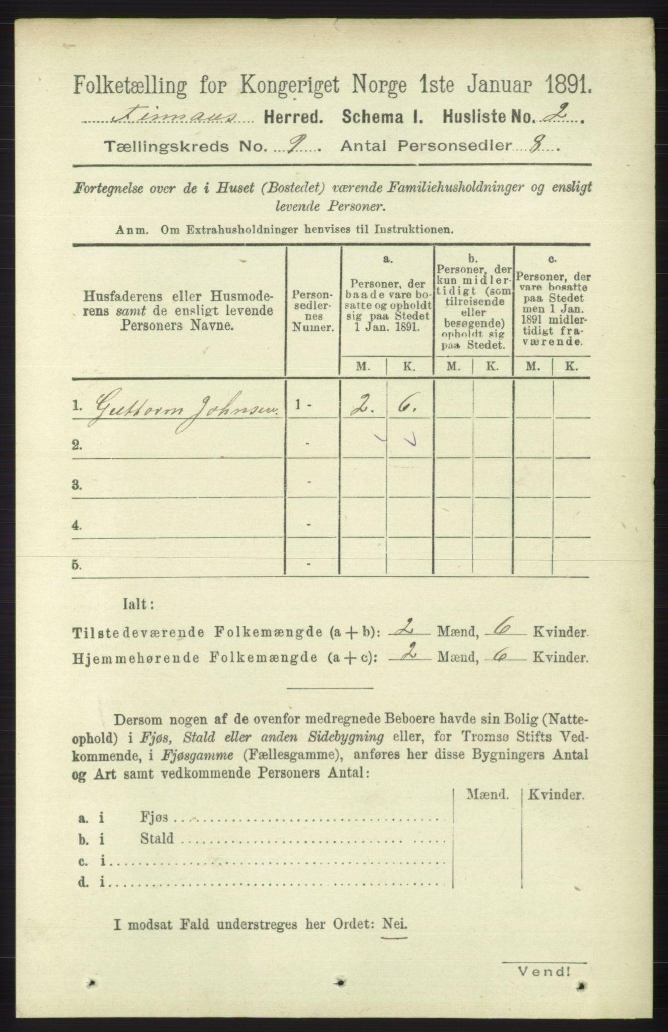 RA, 1891 census for 1218 Finnås, 1891, p. 3857