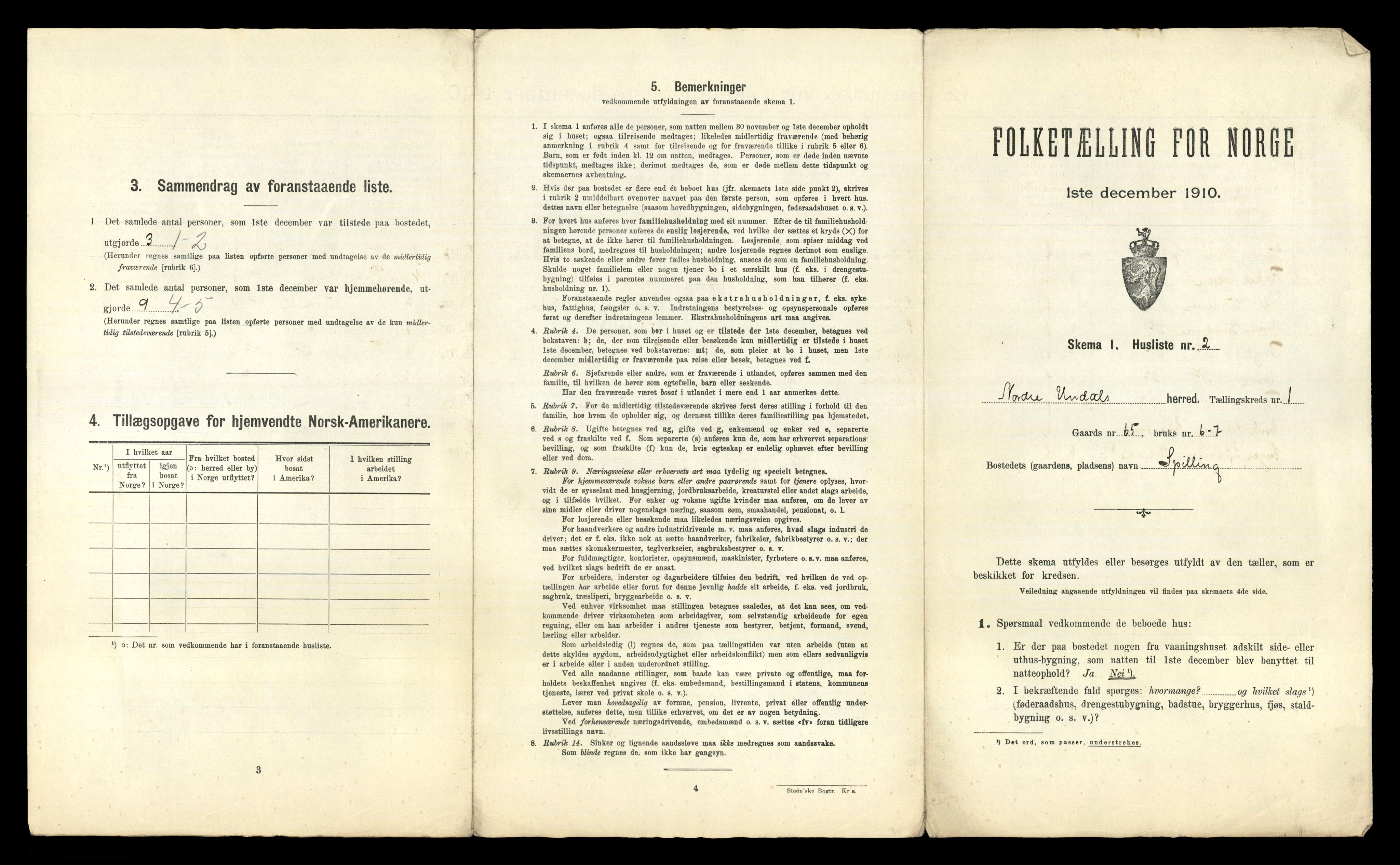 RA, 1910 census for Nord-Audnedal, 1910, p. 36