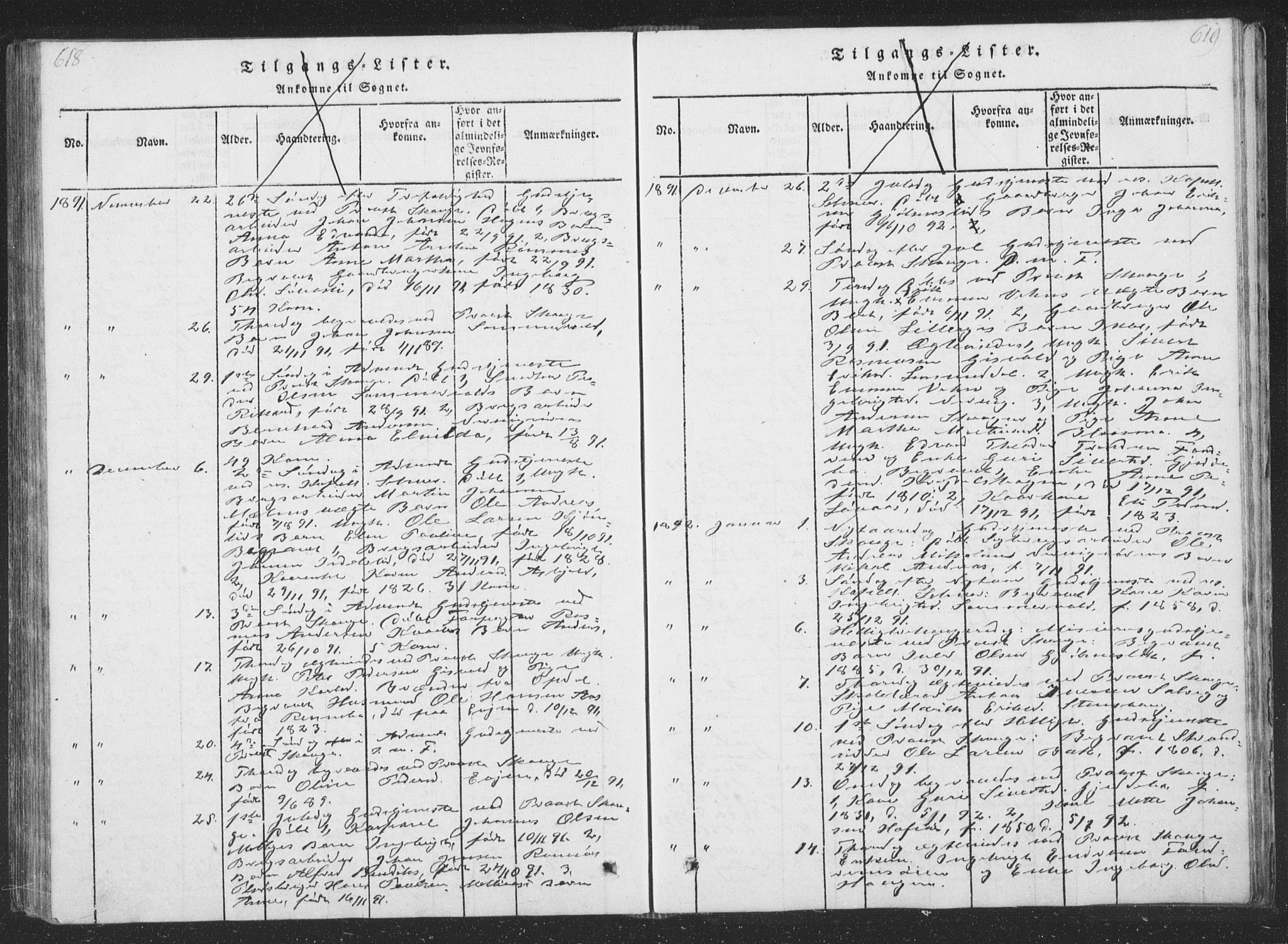 Ministerialprotokoller, klokkerbøker og fødselsregistre - Sør-Trøndelag, SAT/A-1456/668/L0816: Parish register (copy) no. 668C05, 1816-1893, p. 618-619