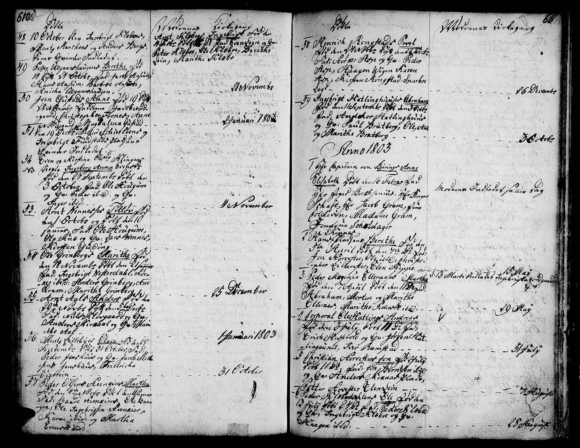Ministerialprotokoller, klokkerbøker og fødselsregistre - Nord-Trøndelag, SAT/A-1458/746/L0440: Parish register (official) no. 746A02, 1760-1815, p. 610-611