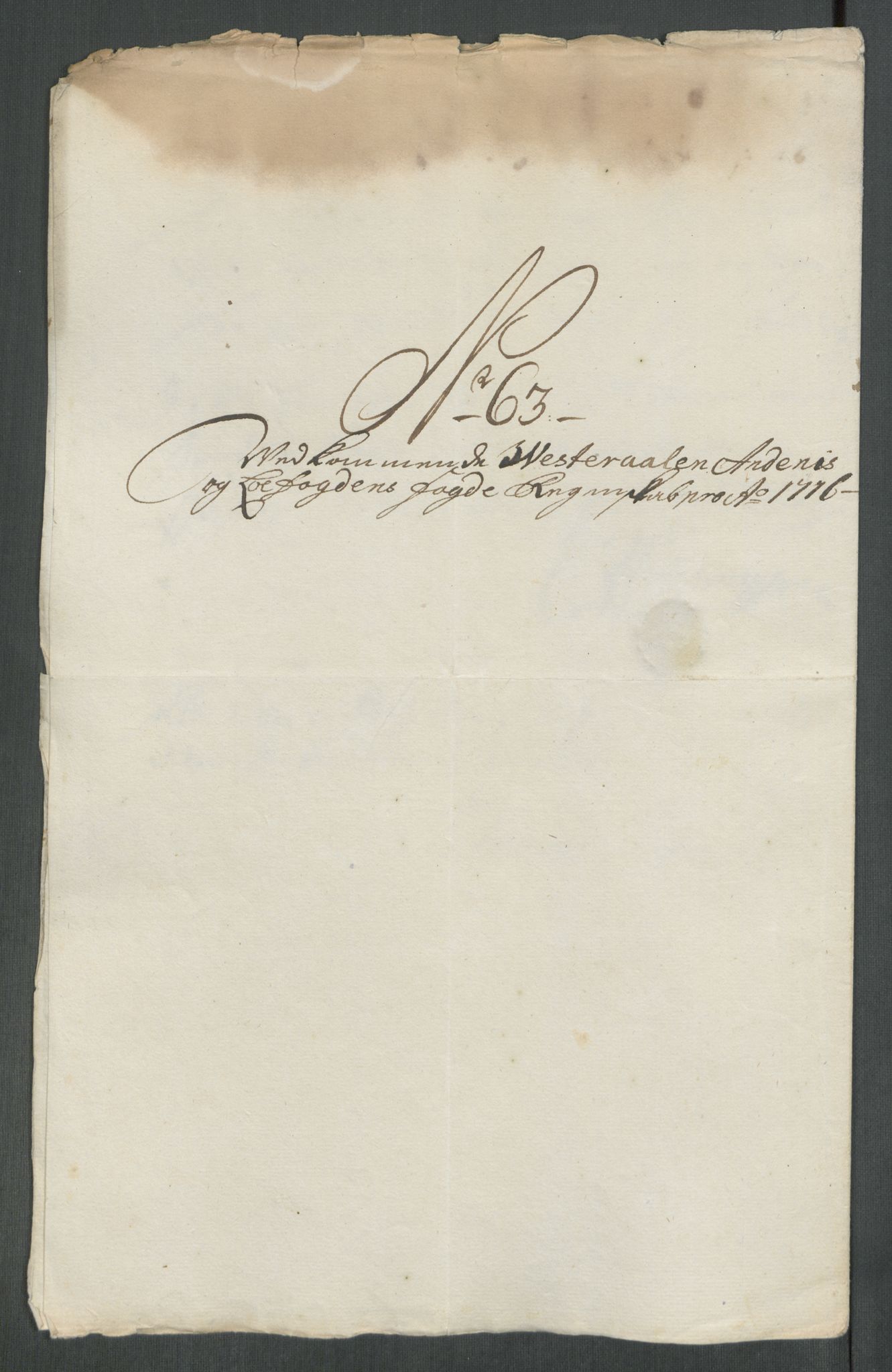 Rentekammeret inntil 1814, Reviderte regnskaper, Fogderegnskap, AV/RA-EA-4092/R67/L4682: Fogderegnskap Vesterålen, Andenes og Lofoten, 1716, p. 306