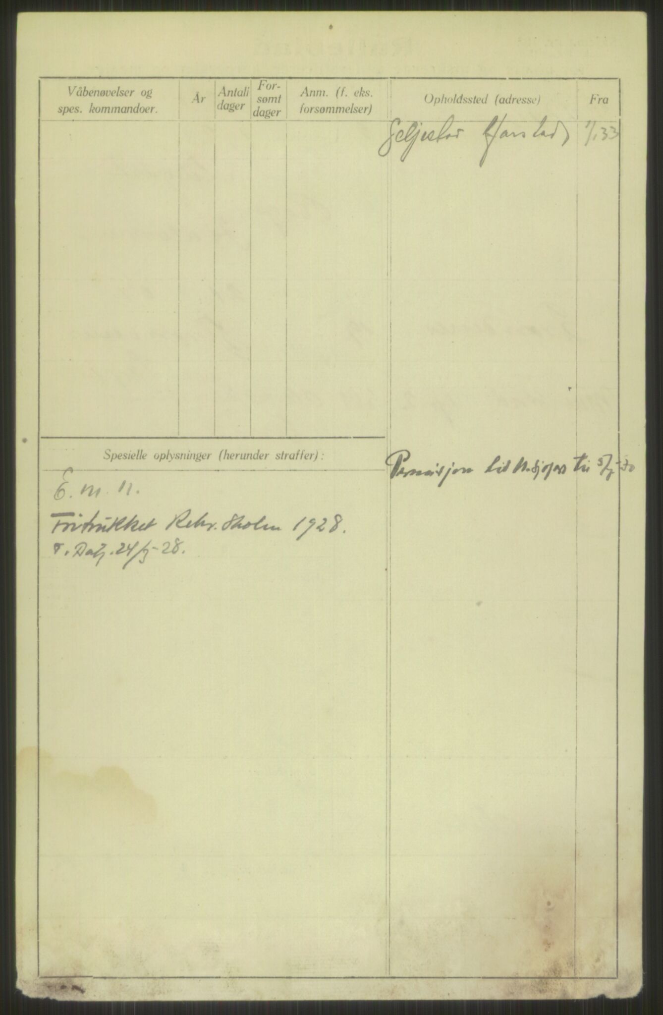 Forsvaret, Troms infanteriregiment nr. 16, AV/RA-RAFA-3146/P/Pa/L0013/0003: Rulleblad / Rulleblad for regimentets menige mannskaper, årsklasse 1928, 1928, p. 164