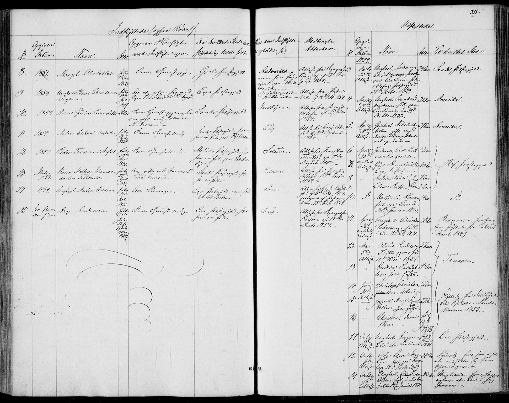 Skoger kirkebøker, AV/SAKO-A-59/F/Fa/L0003: Parish register (official) no. I 3, 1842-1861, p. 355