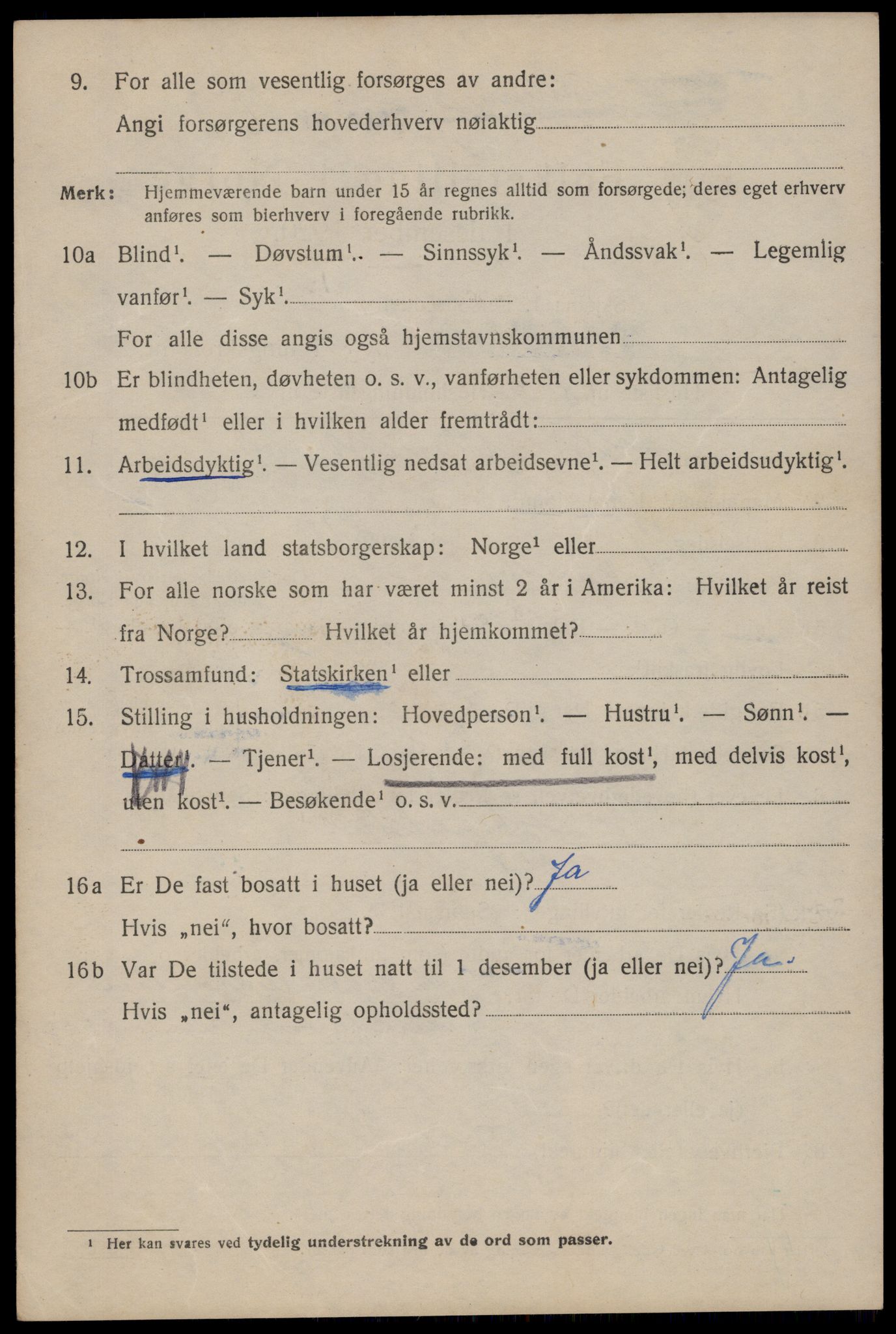 SAT, 1920 census for Trondheim, 1920, p. 136471