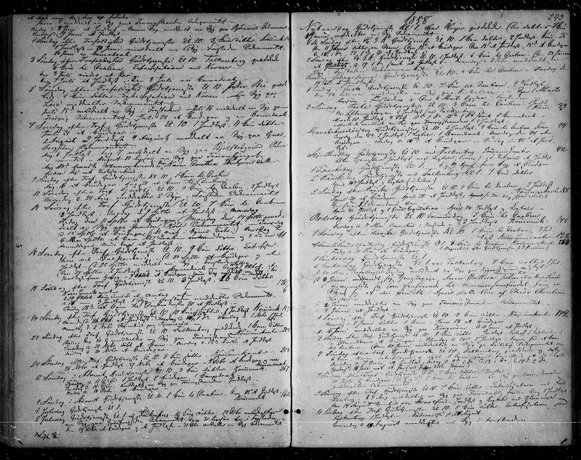 Glemmen prestekontor Kirkebøker, SAO/A-10908/F/Fa/L0007: Parish register (official) no. 7, 1853-1862, p. 293