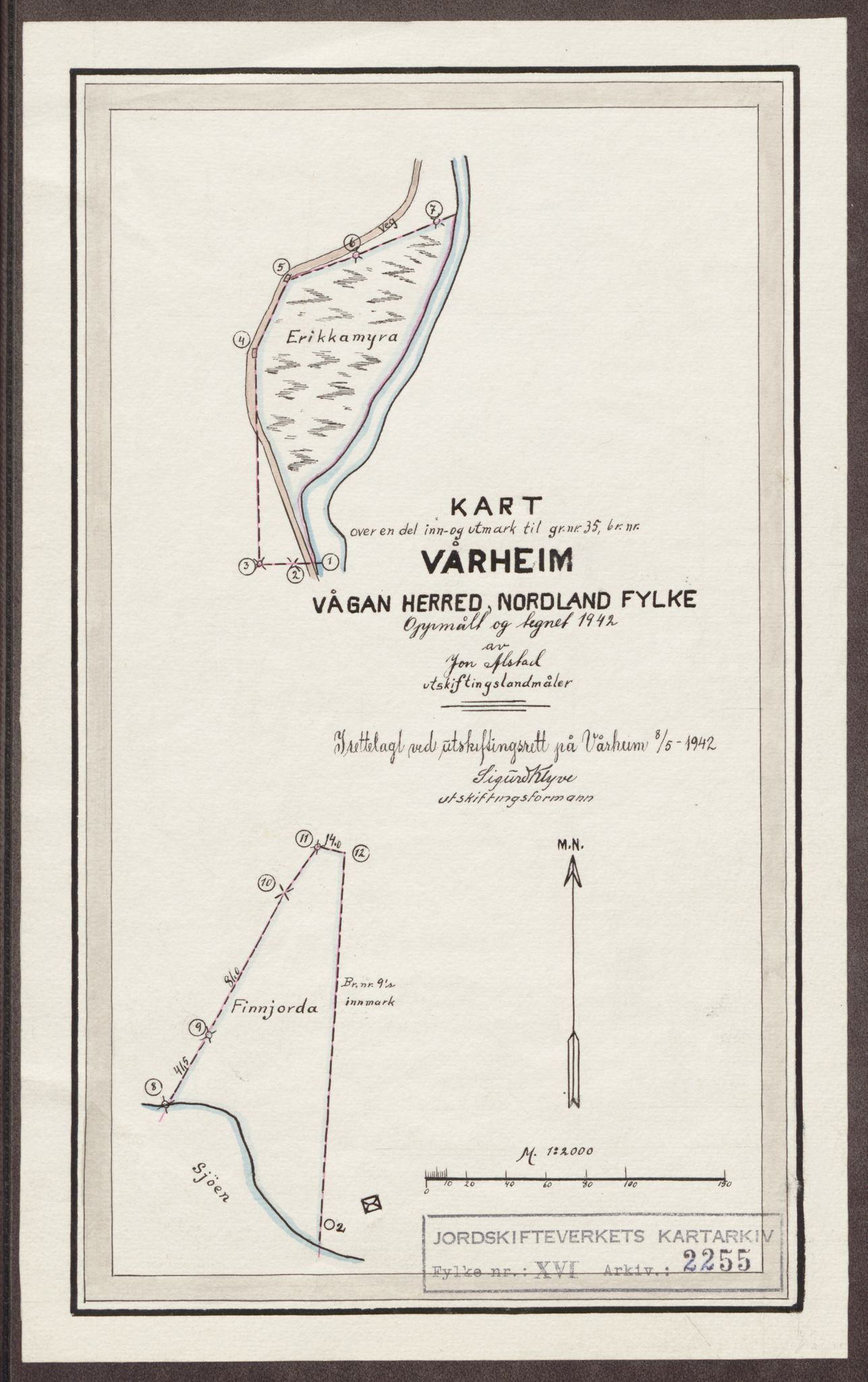 Jordskifteverkets kartarkiv, RA/S-3929/T, 1859-1988, p. 2806