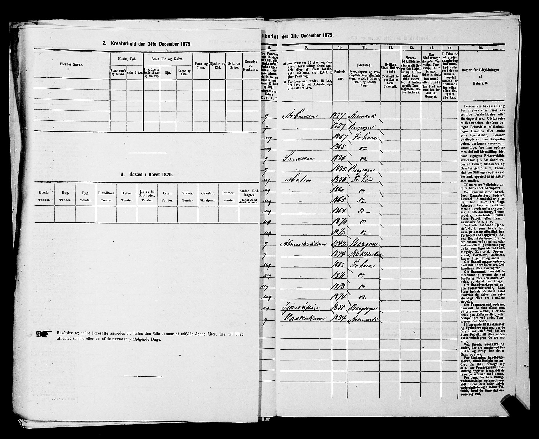 RA, 1875 census for 0101P Fredrikshald, 1875, p. 1249